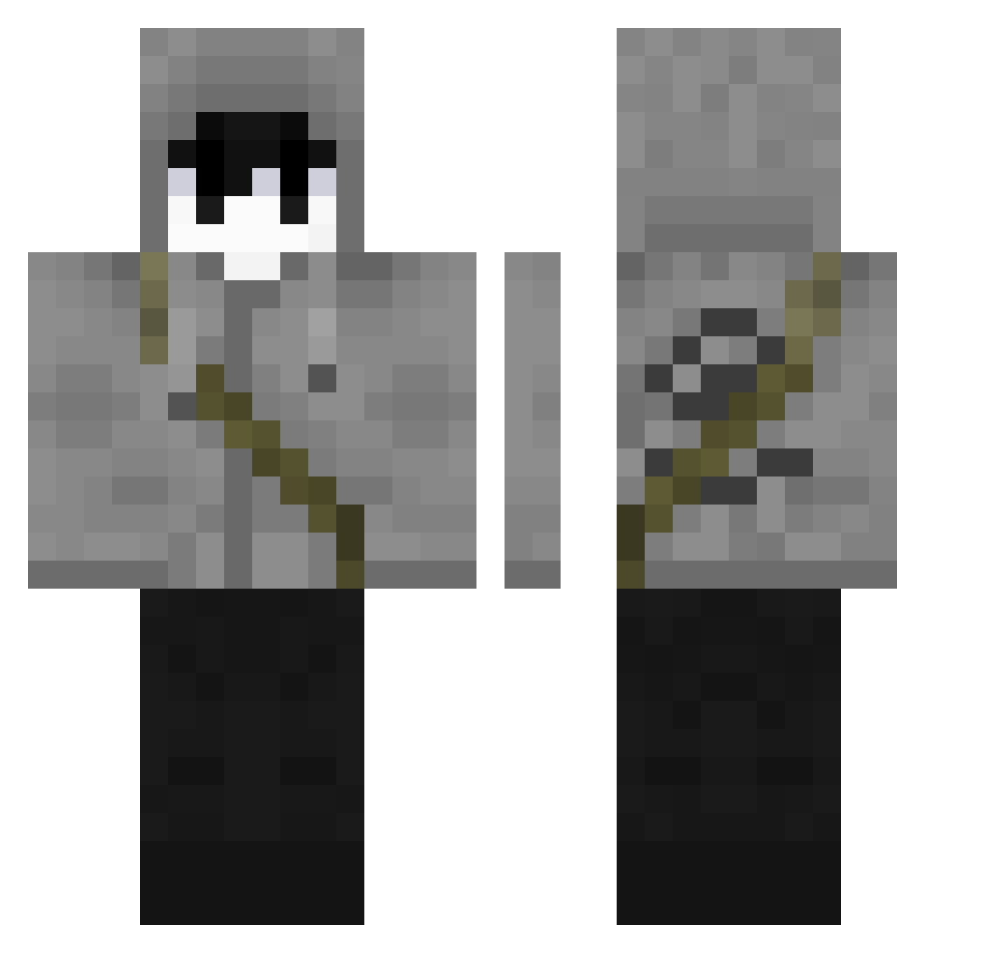xsf_sklrr Minecraft skin, front and back view