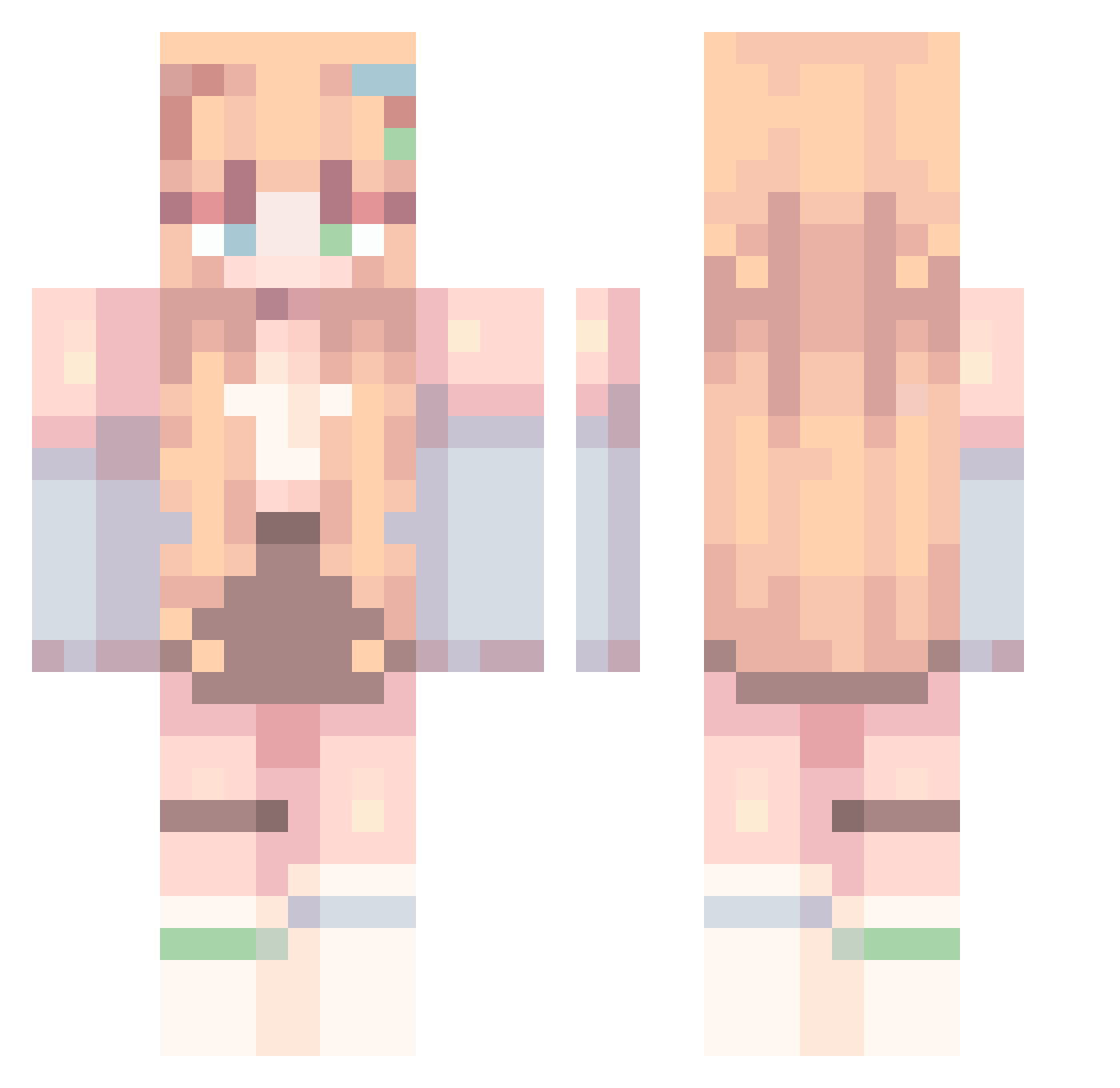 xm_wheat Minecraft skin, front and back view