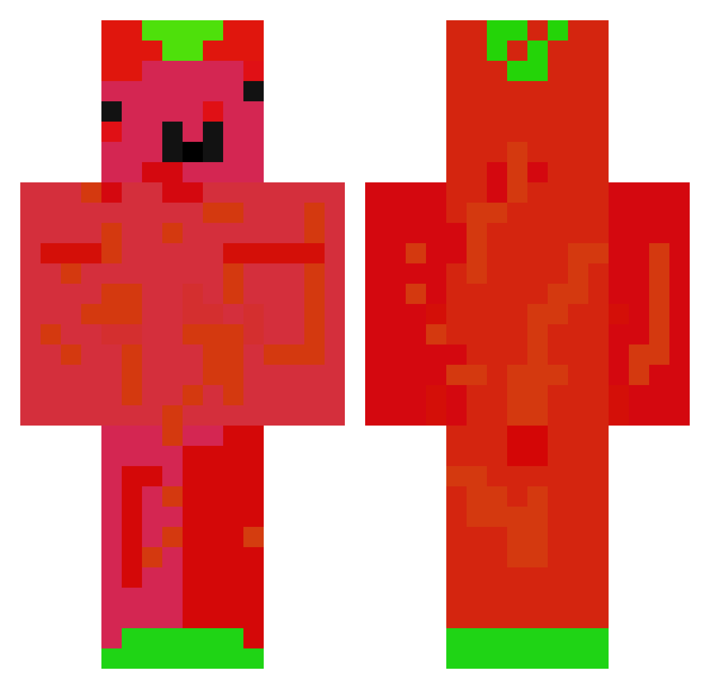 UstaDondon Minecraft skin, front and back view