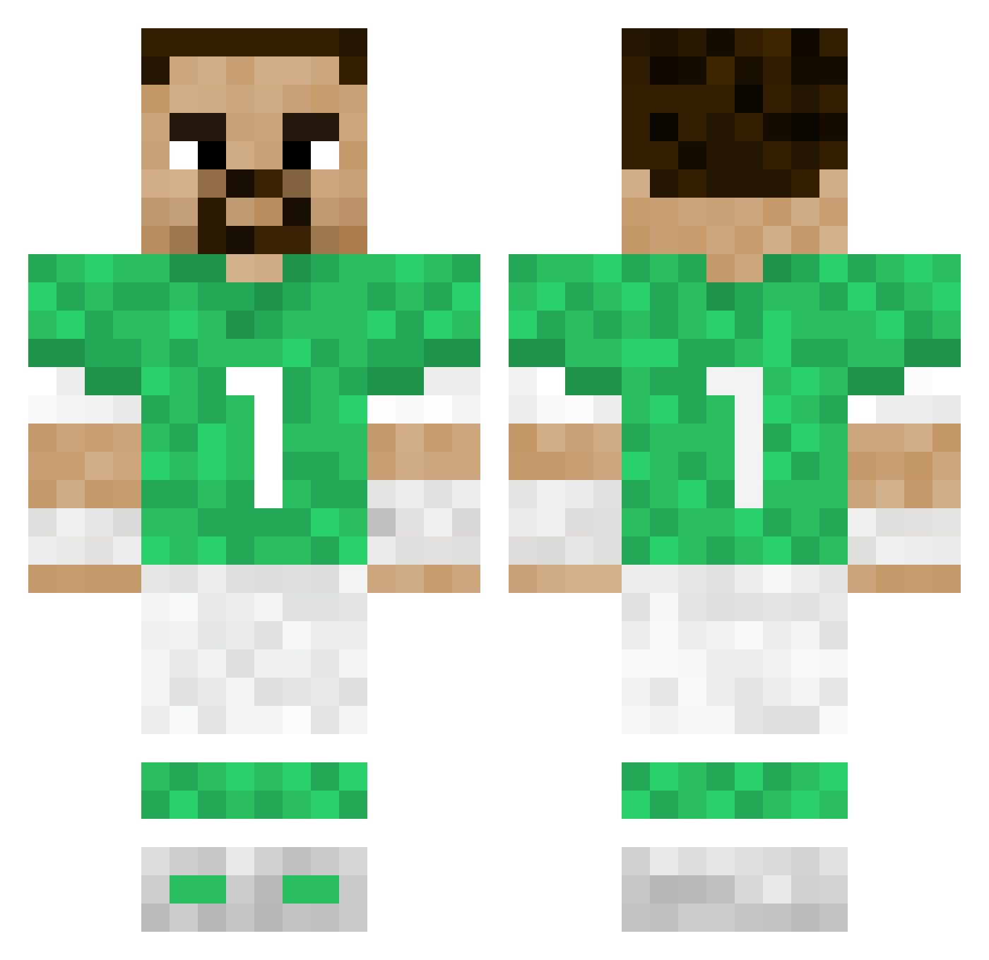 swoooopgobirds Minecraft skin, front and back view