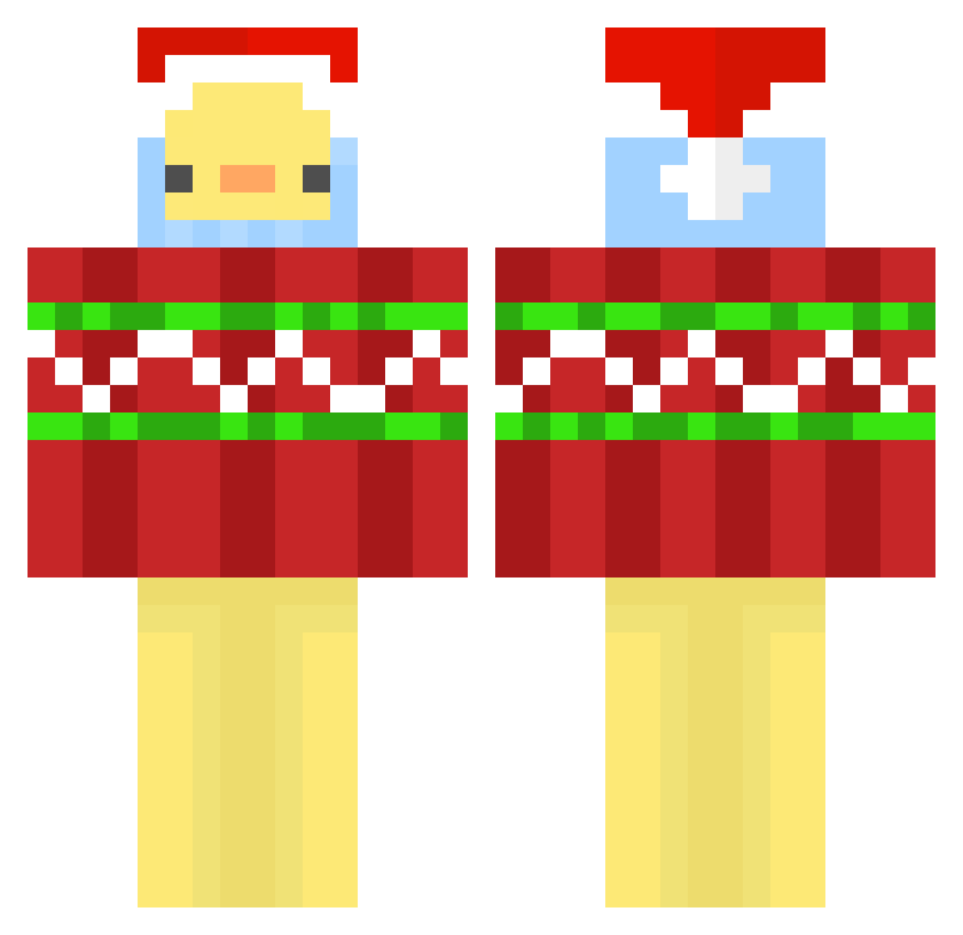 Trillions_ Minecraft skin, front and back view