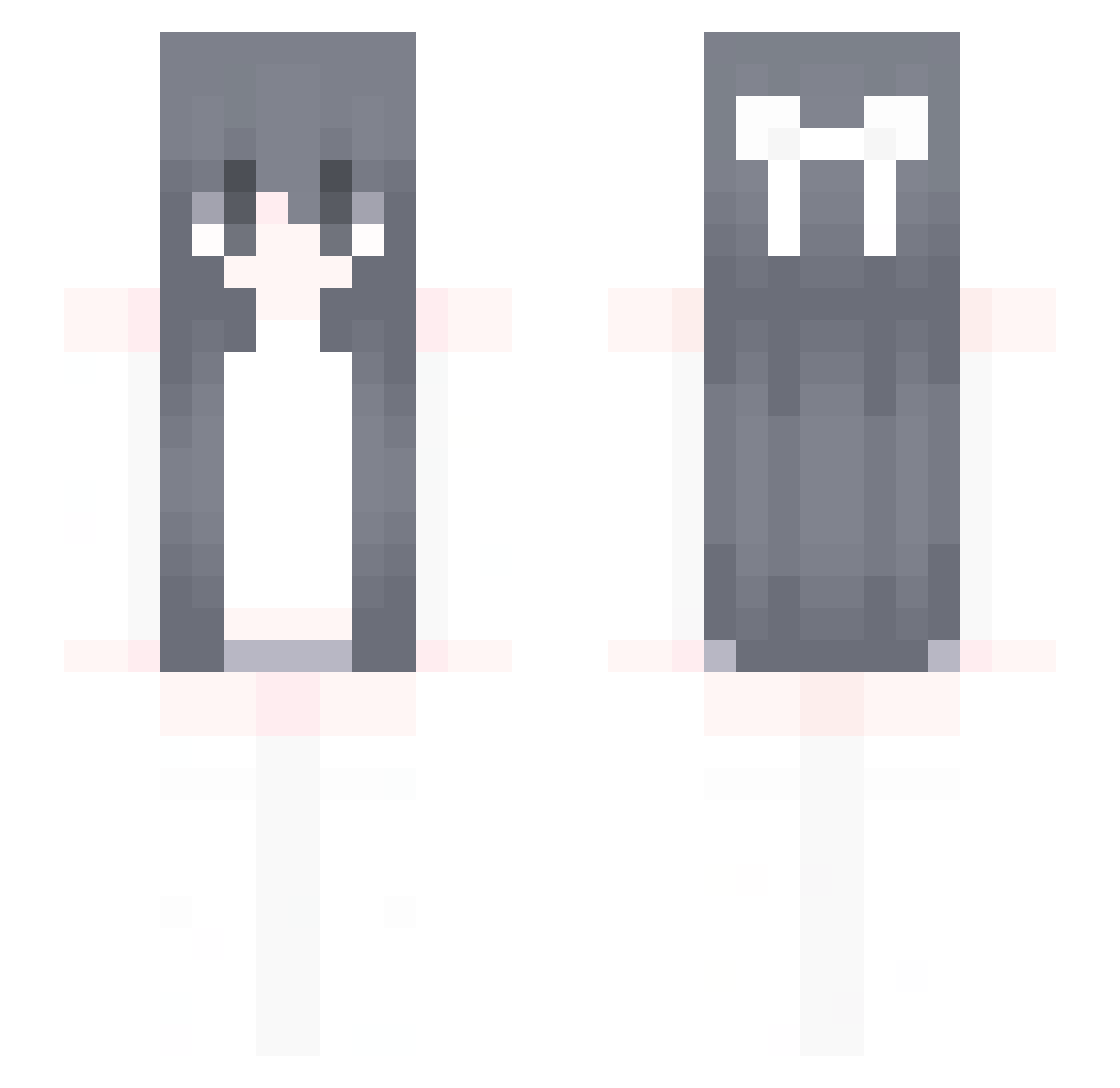 sidelining Minecraft skin, front and back view