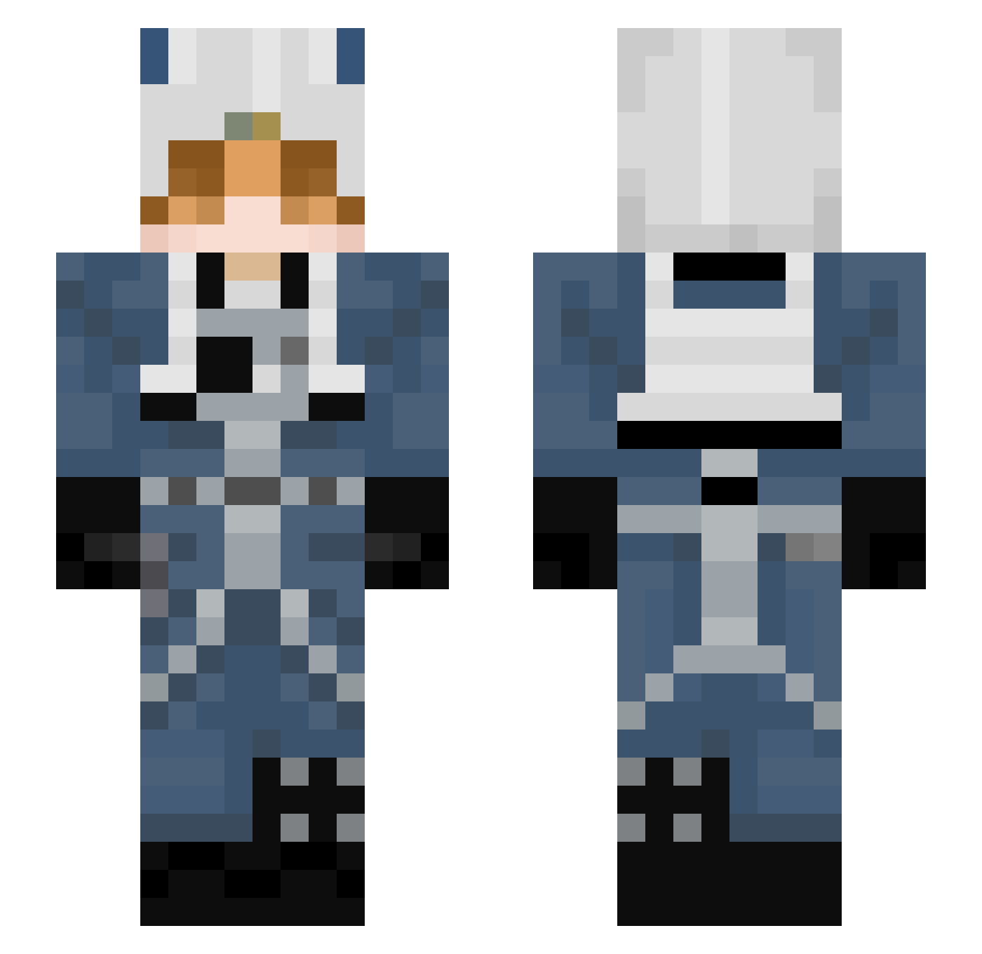 Darth_Devil_ Minecraft skin, front and back view