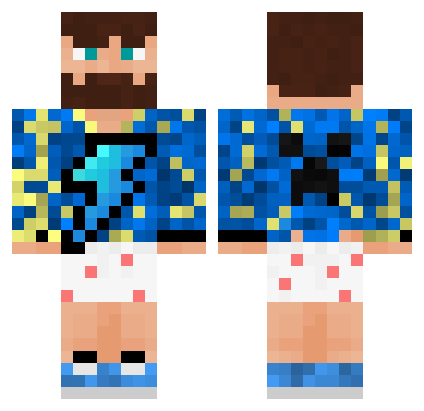 PEANUT_BUTTER667 Minecraft skin, front and back view