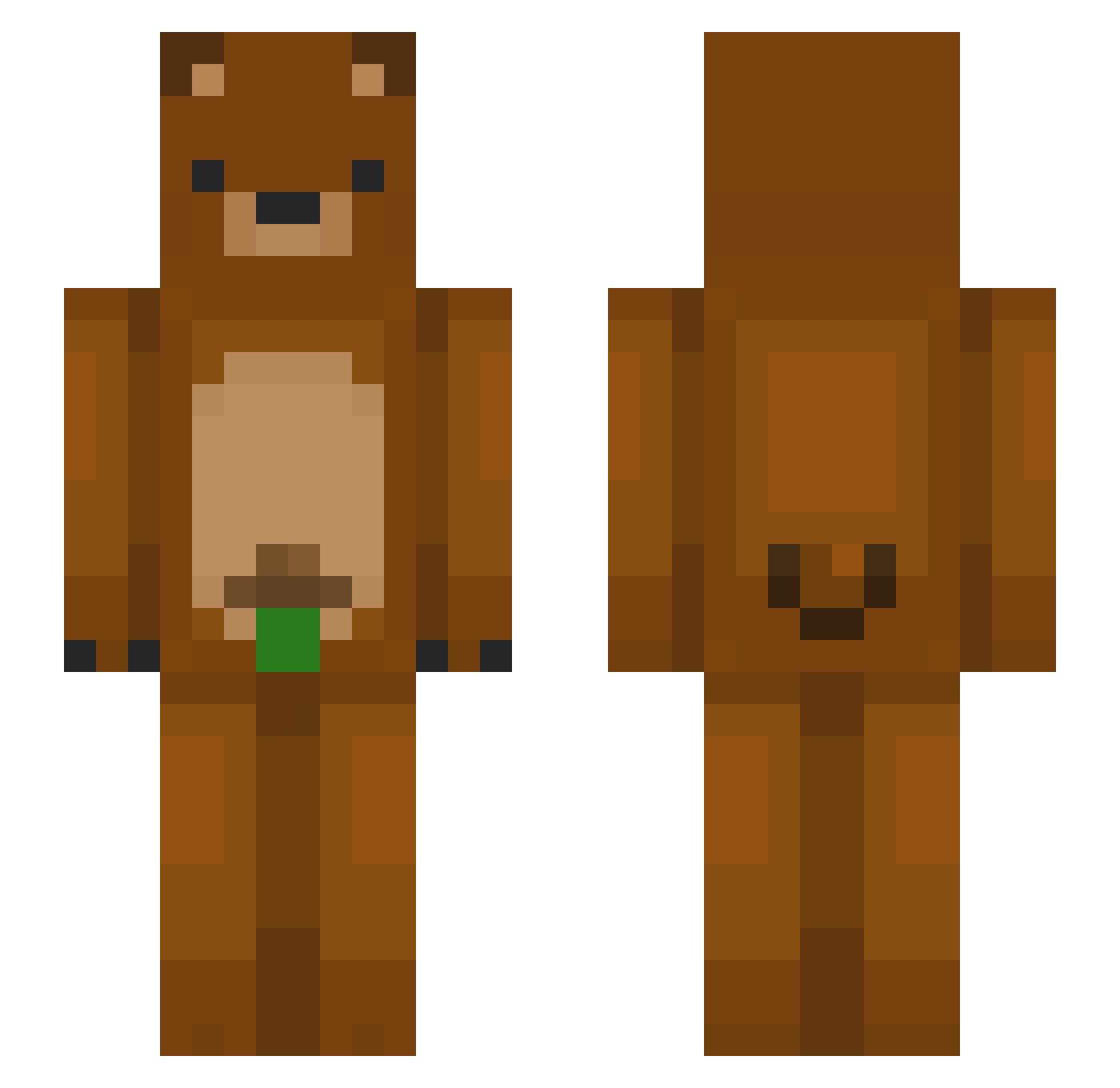 KromatiK2186 Minecraft skin, front and back view