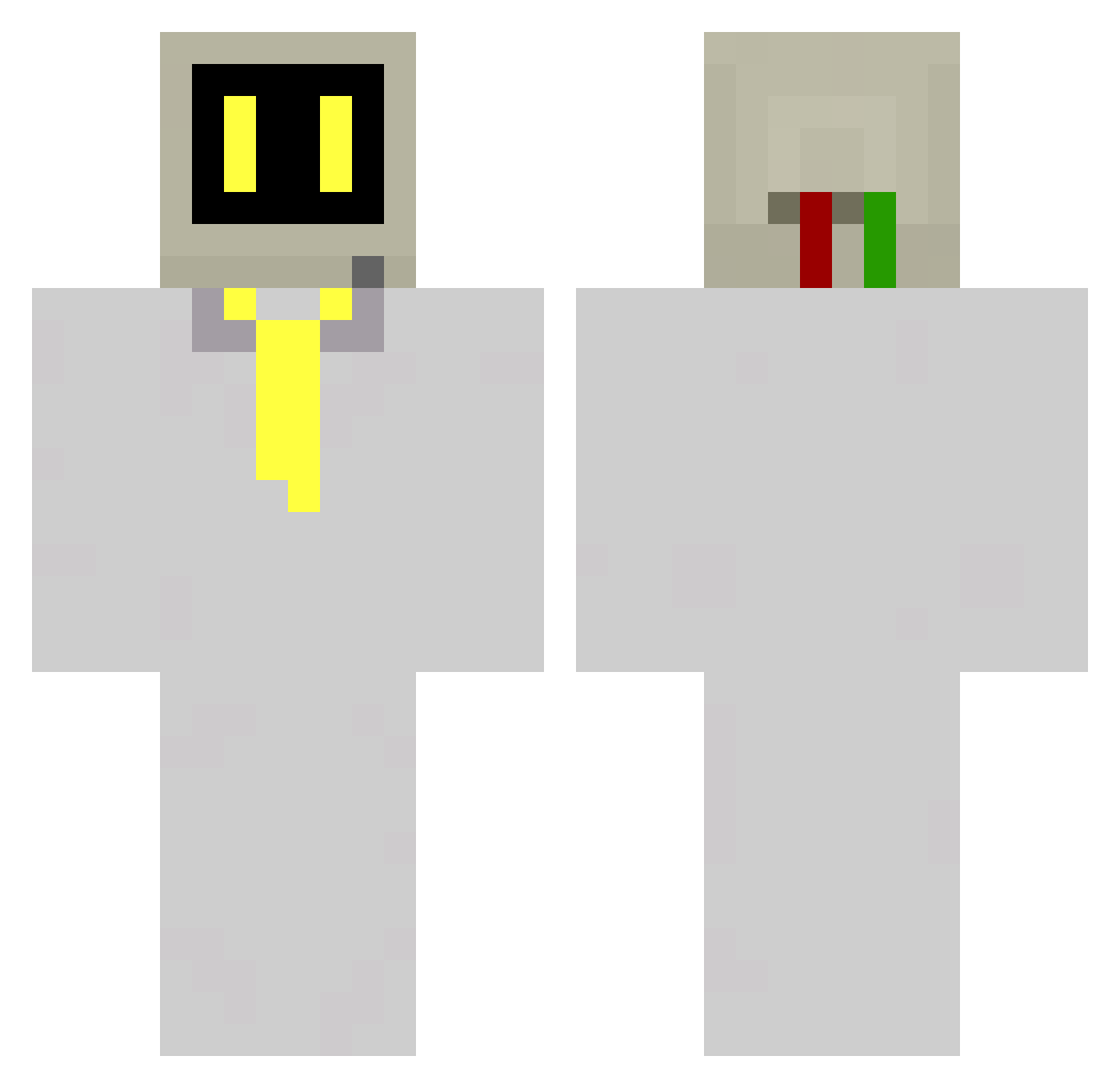 Tobleone143950 Minecraft skin, front and back view