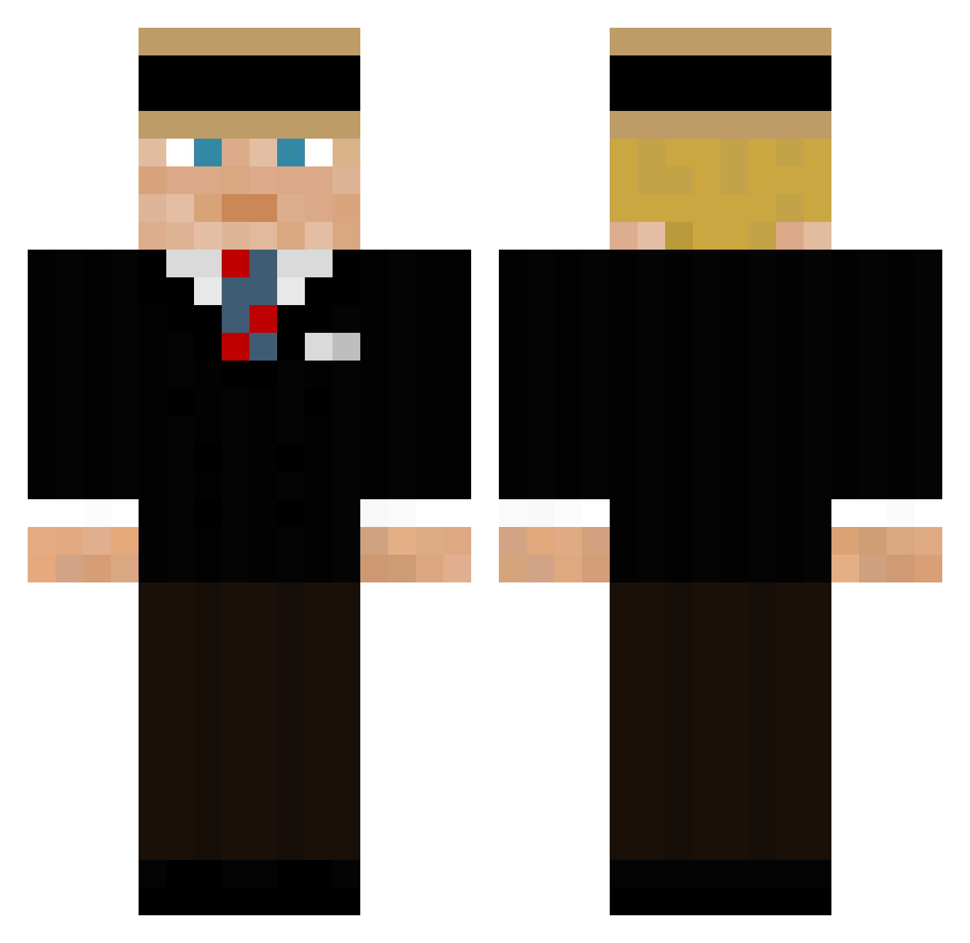 Ikea06 Minecraft skin, front and back view