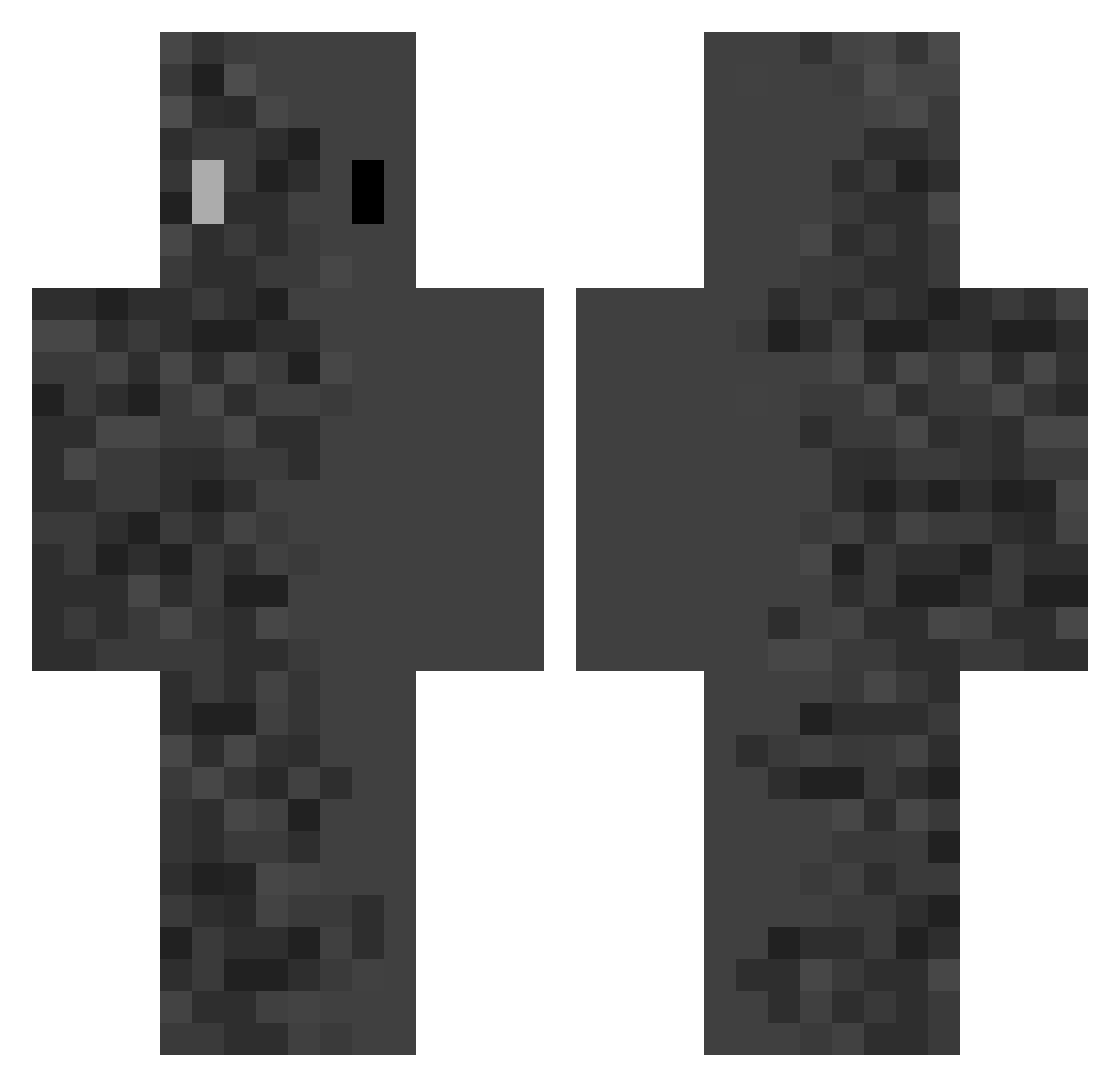 Oxkryp_ Minecraft skin, front and back view