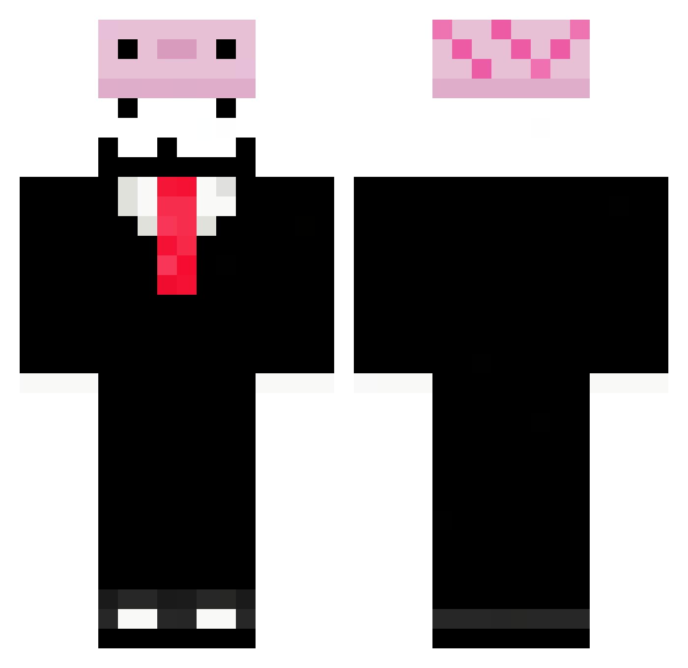 cebbi Minecraft skin, front and back view