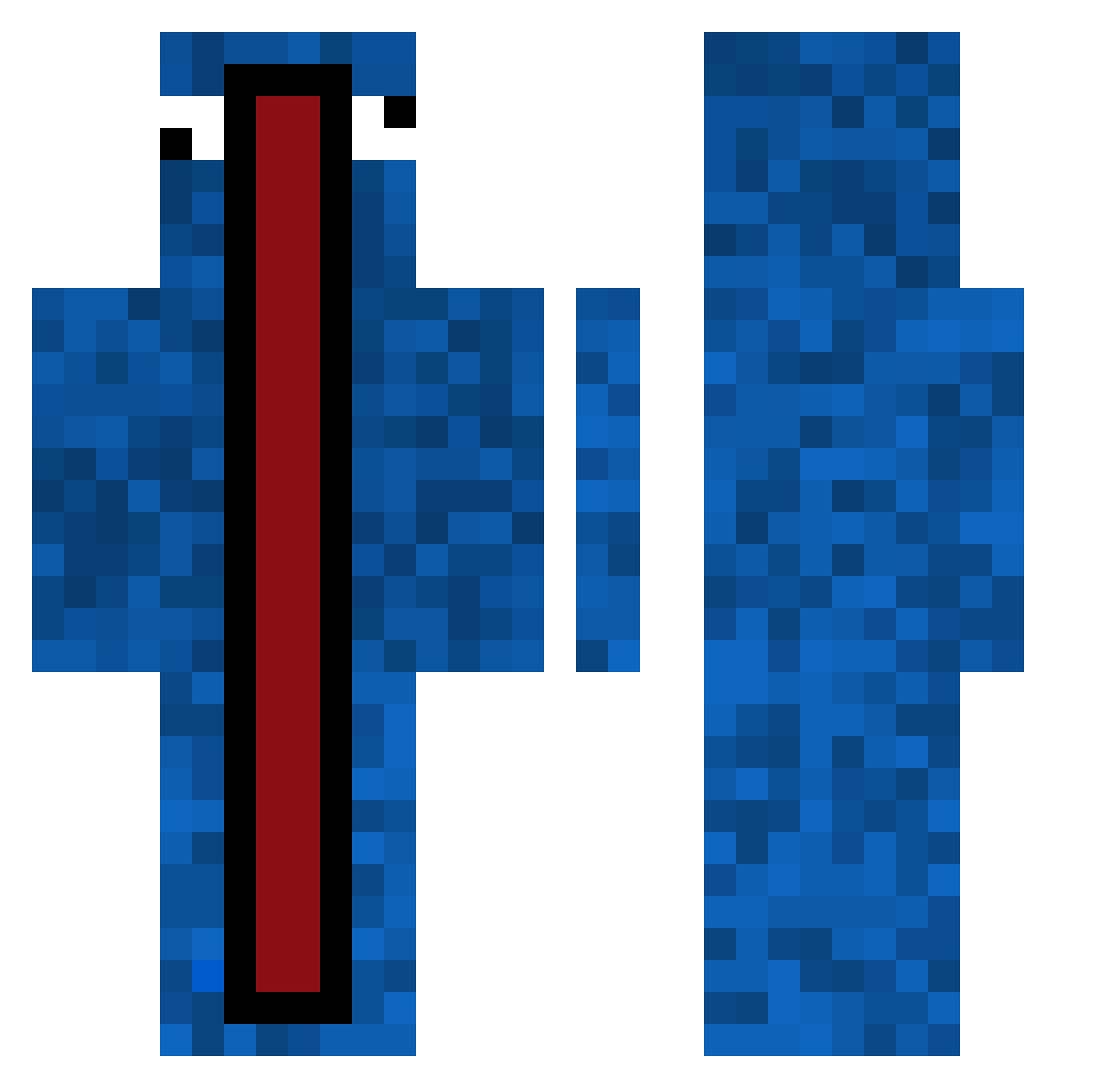 UnKnownCaller4 Minecraft skin, front and back view