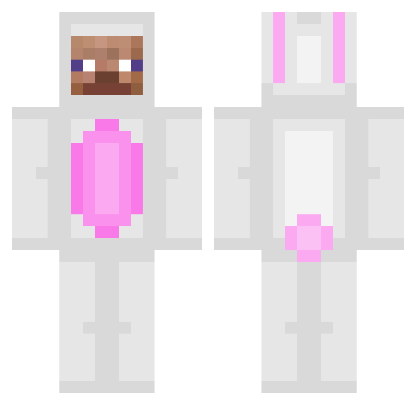 TickDuBist Minecraft skin, front and back view