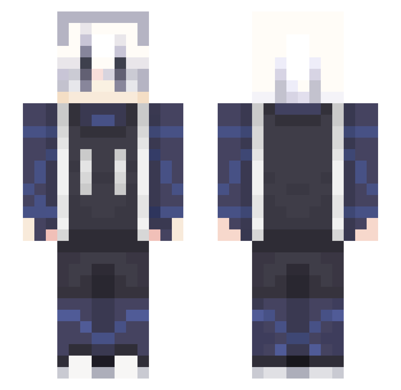 may0xx Minecraft skin, front and back view