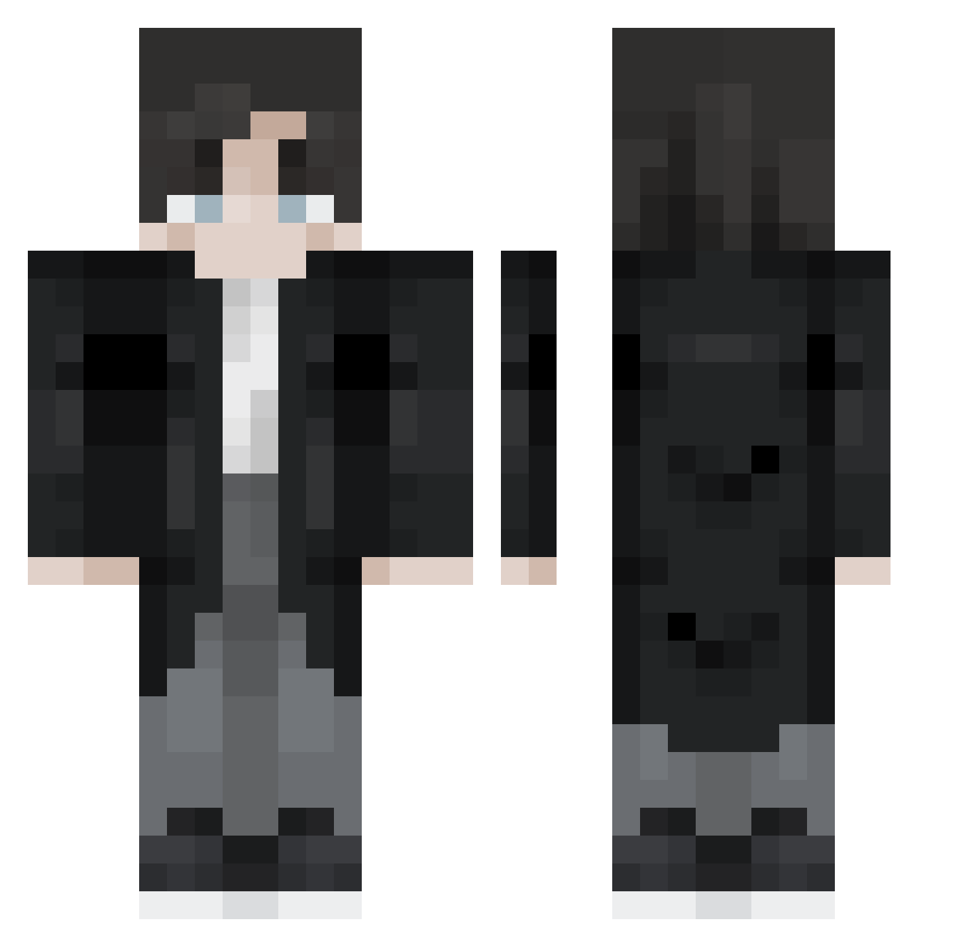 ThomasFKH11 Minecraft skin, front and back view