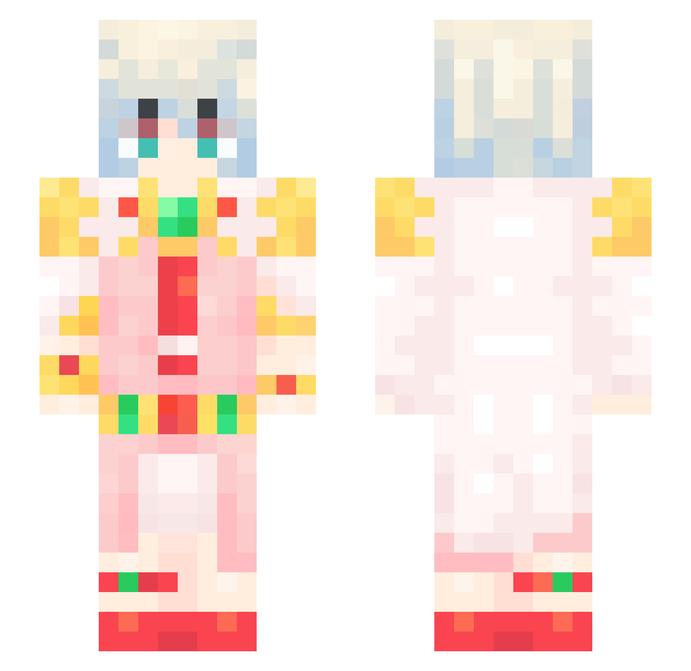 aitorinnit Minecraft skin, front and back view