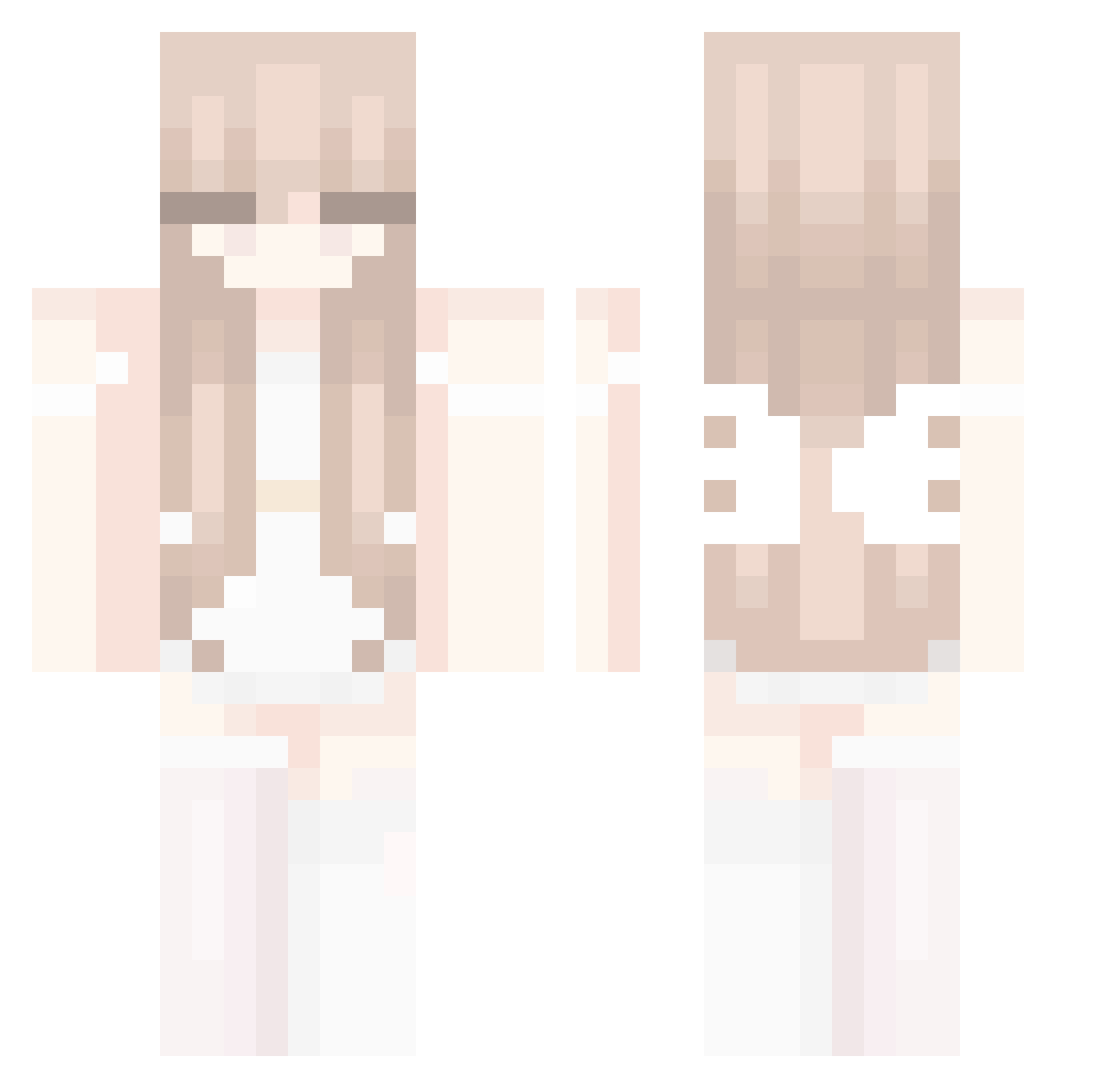 syamxx Minecraft skin, front and back view