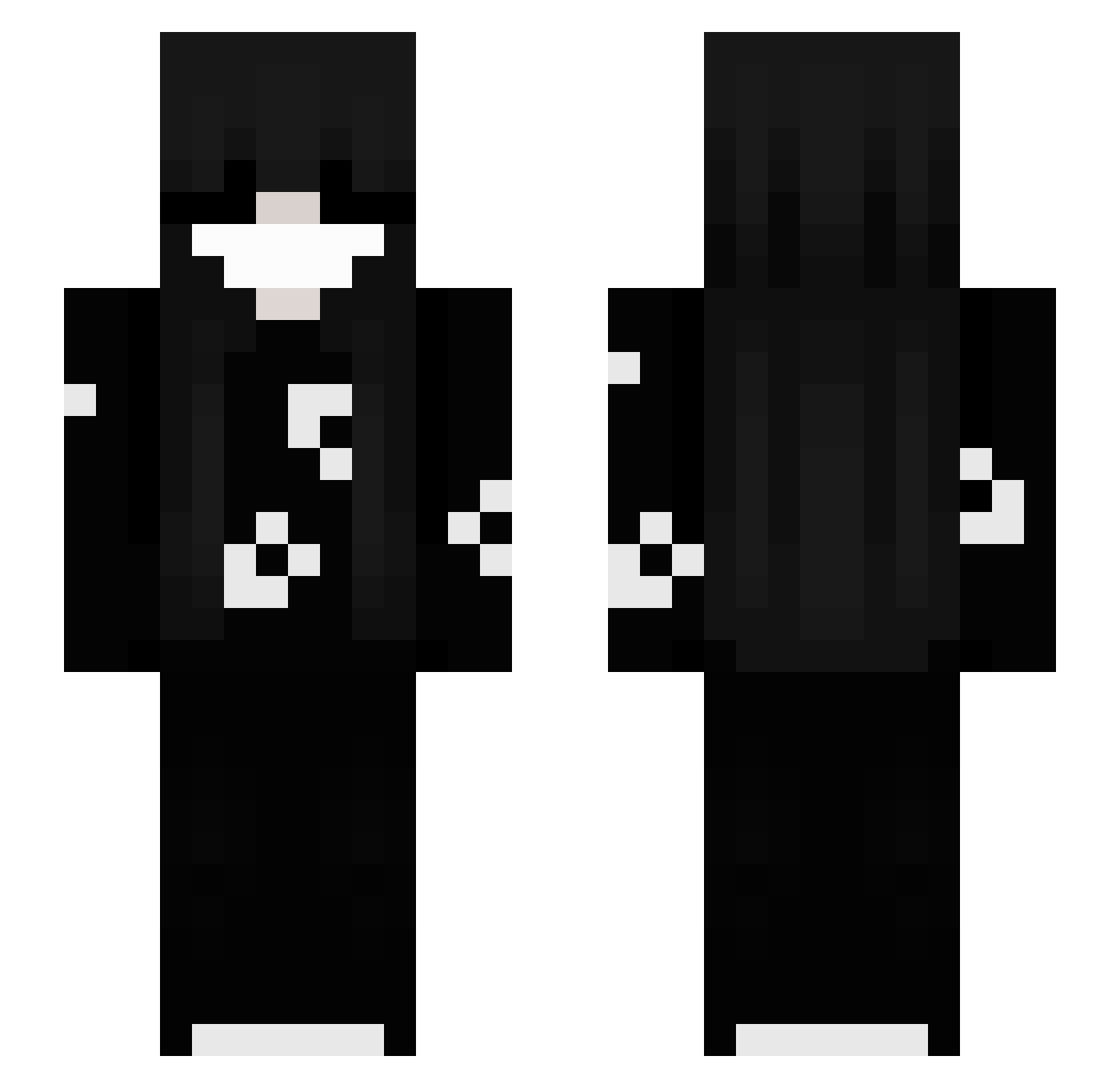 direlsy Minecraft skin, front and back view