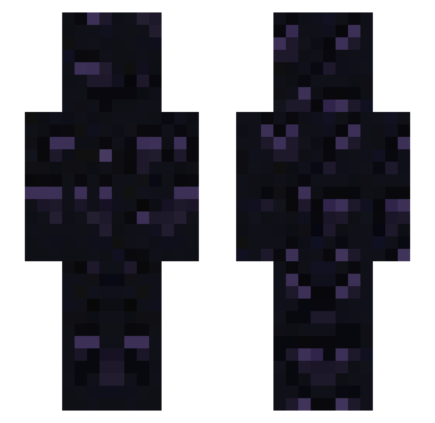 iililillil Minecraft skin, front and back view
