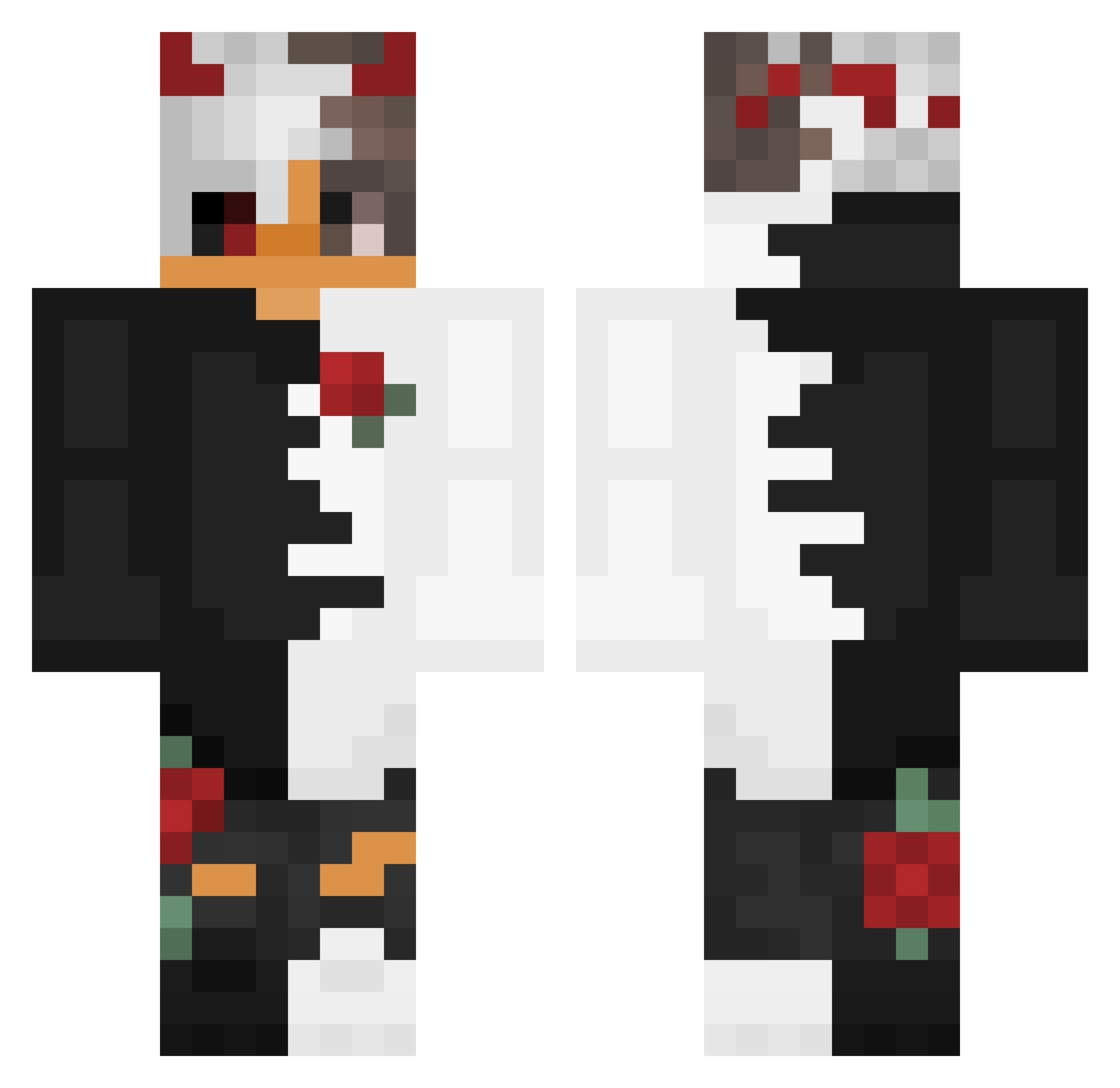 ErikliSuSamet Minecraft skin, front and back view
