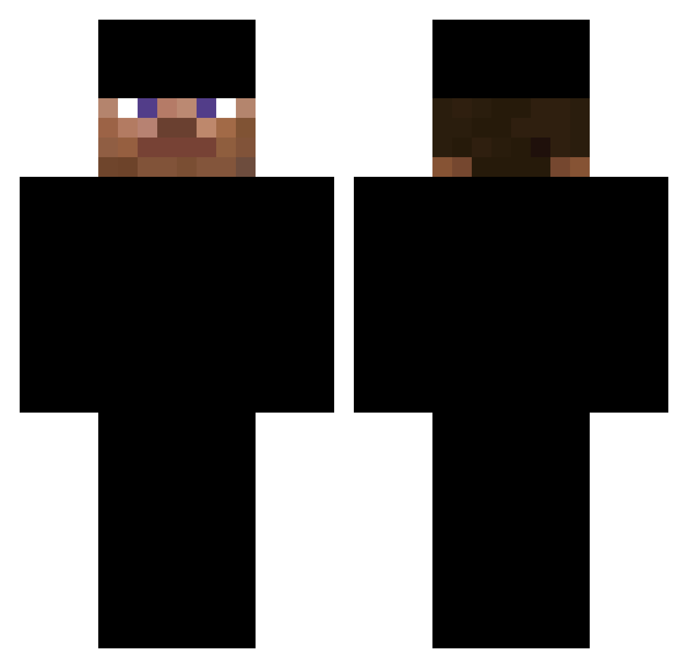 YoungSheldonFan1 Minecraft skin, front and back view