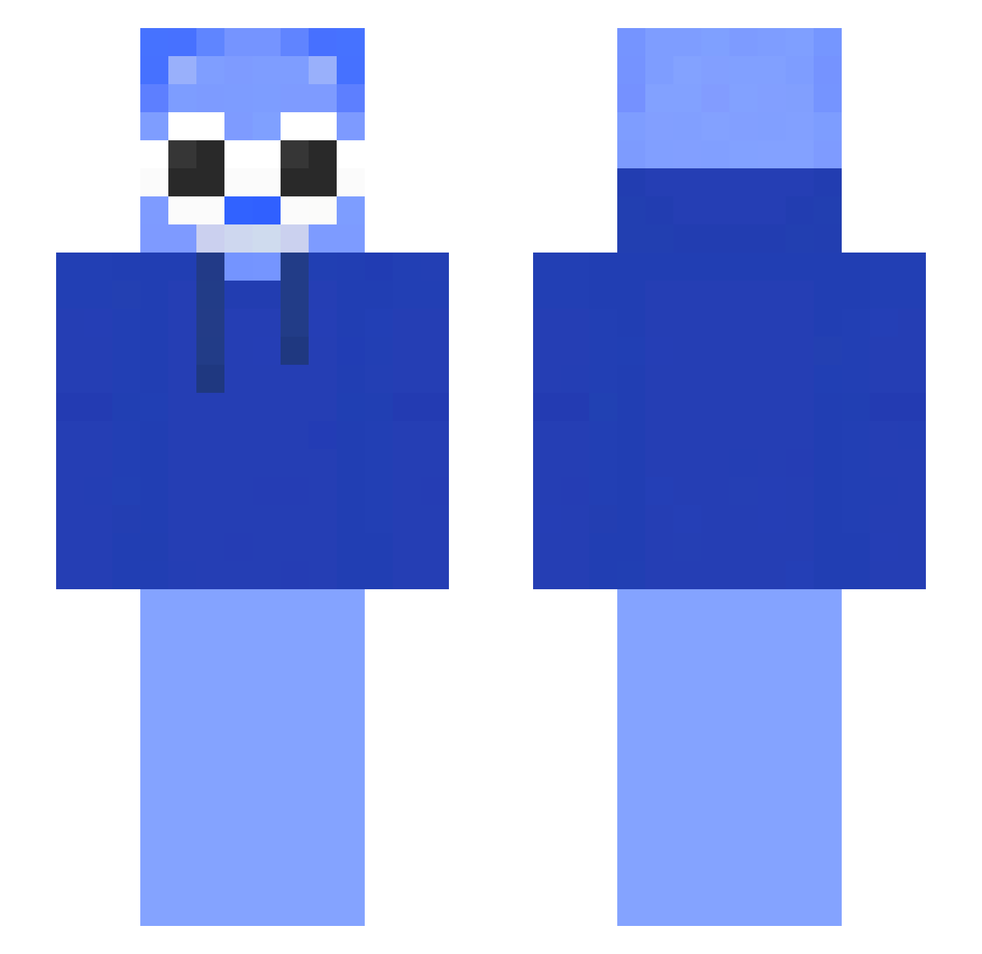 SeanSP Minecraft skin, front and back view