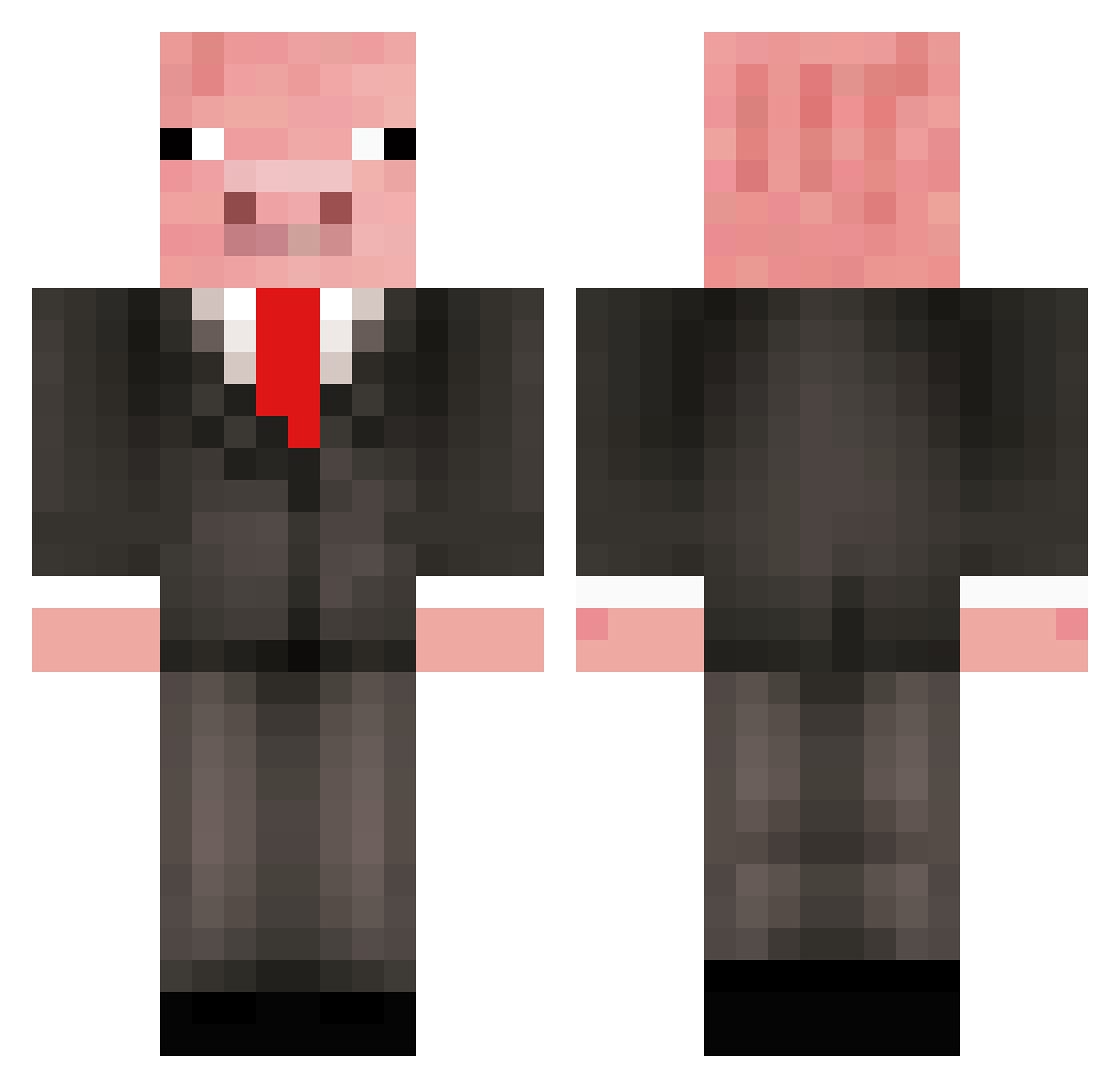 Polpetta44 Minecraft skin, front and back view