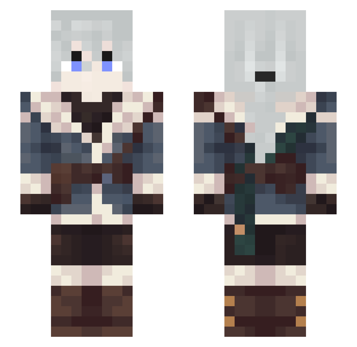 CruiserTheDemon Minecraft skin, front and back view