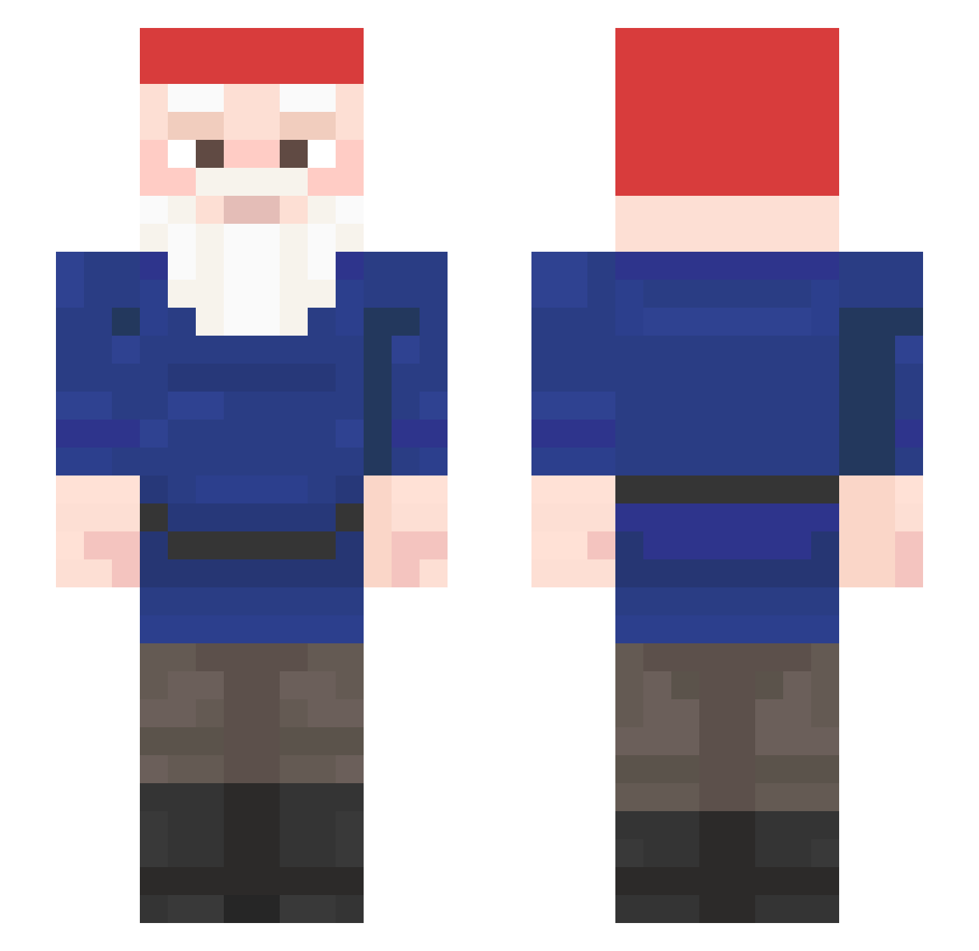 winkannn Minecraft skin, front and back view