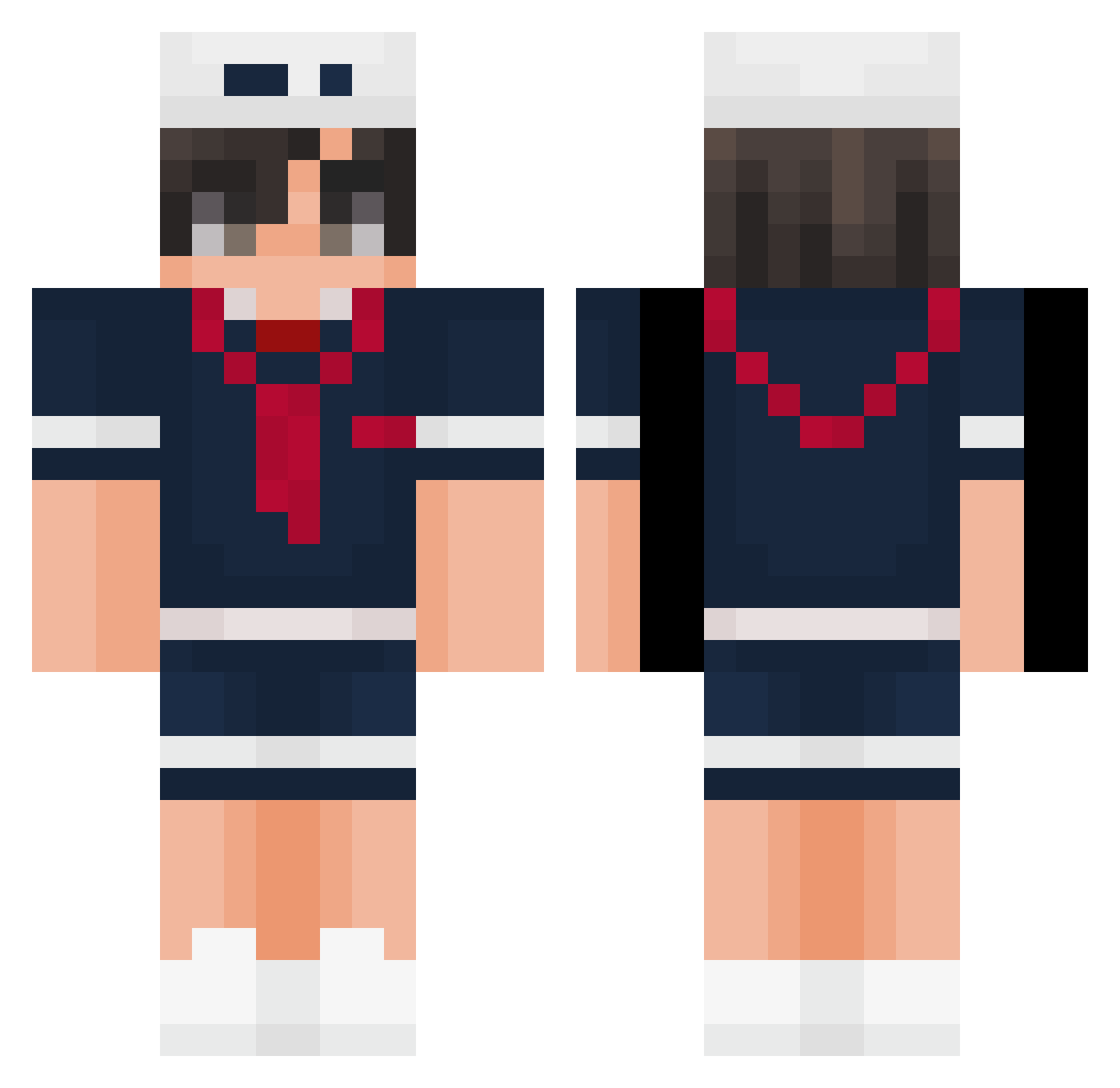 Diwi2000 Minecraft skin, front and back view