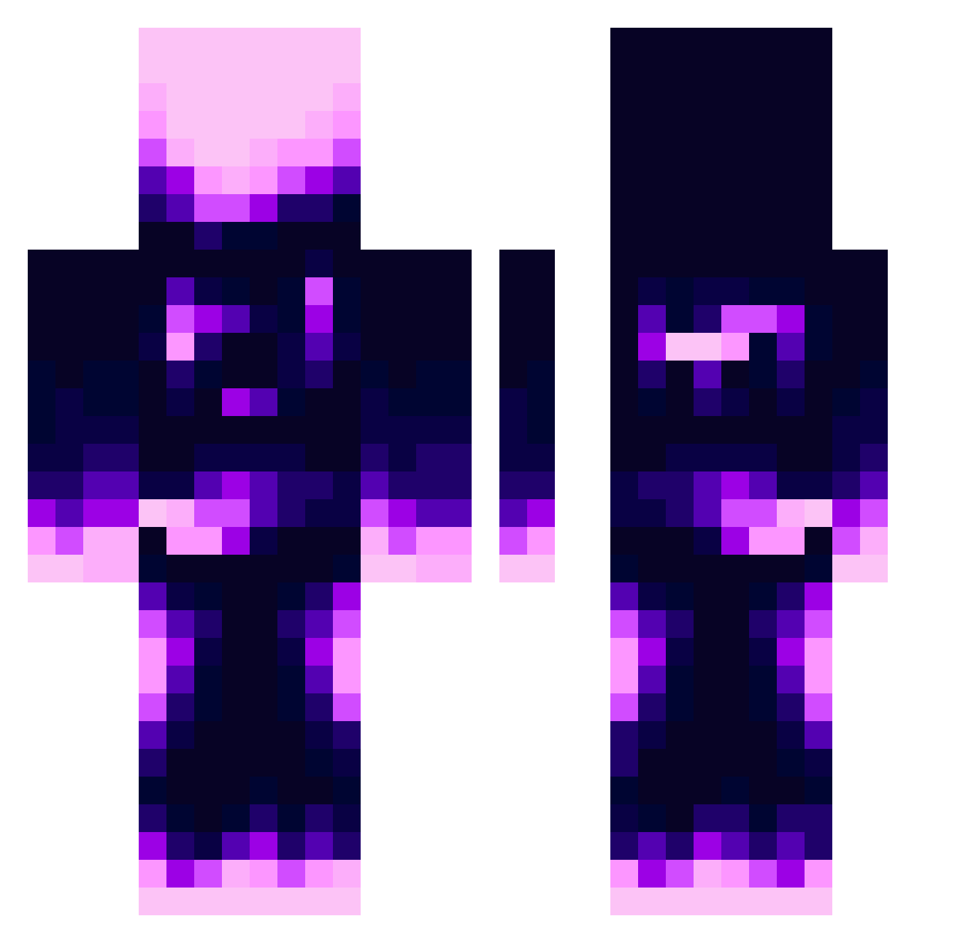 SuperMiningKing Minecraft skin, front and back view