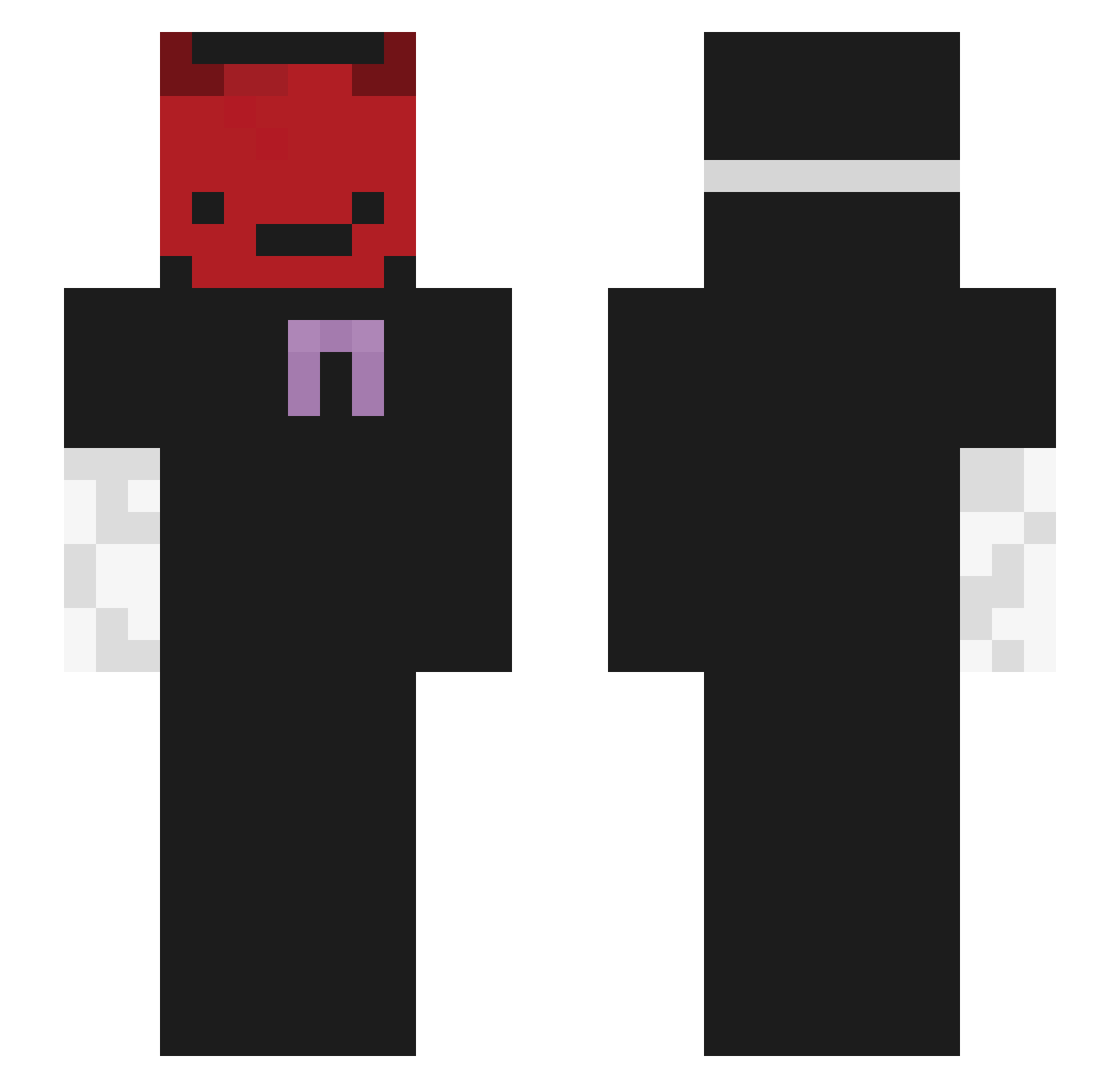 thunderball Minecraft skin, front and back view