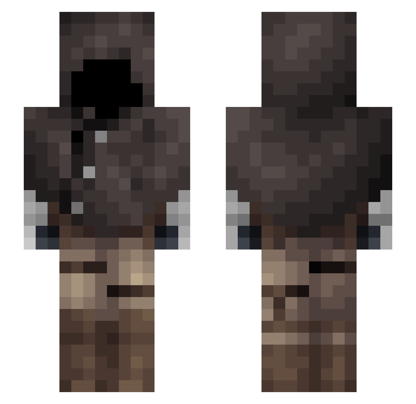 Zamurin_ Minecraft skin, front and back view