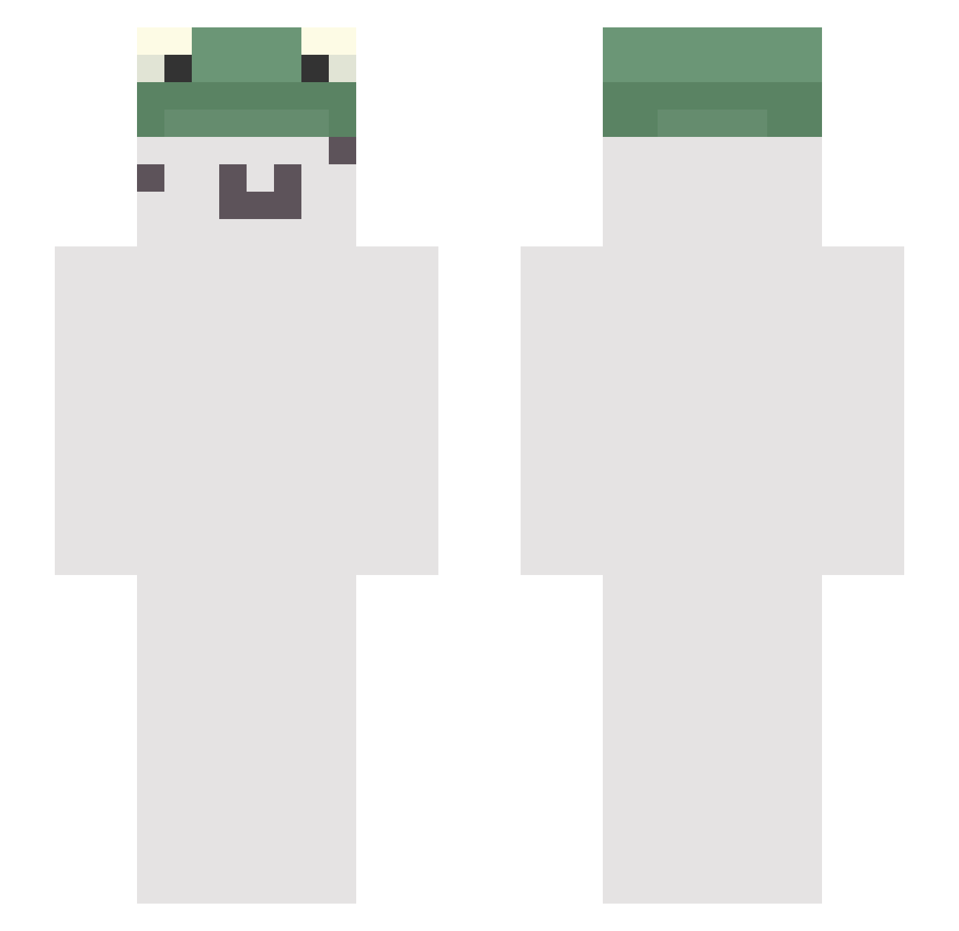 teeteee Minecraft skin, front and back view