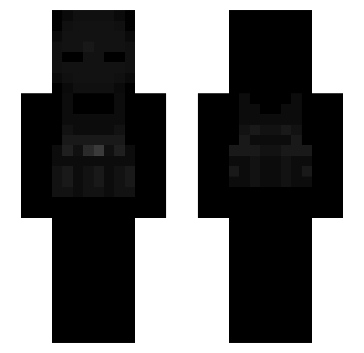 Tekn Minecraft skin, front and back view
