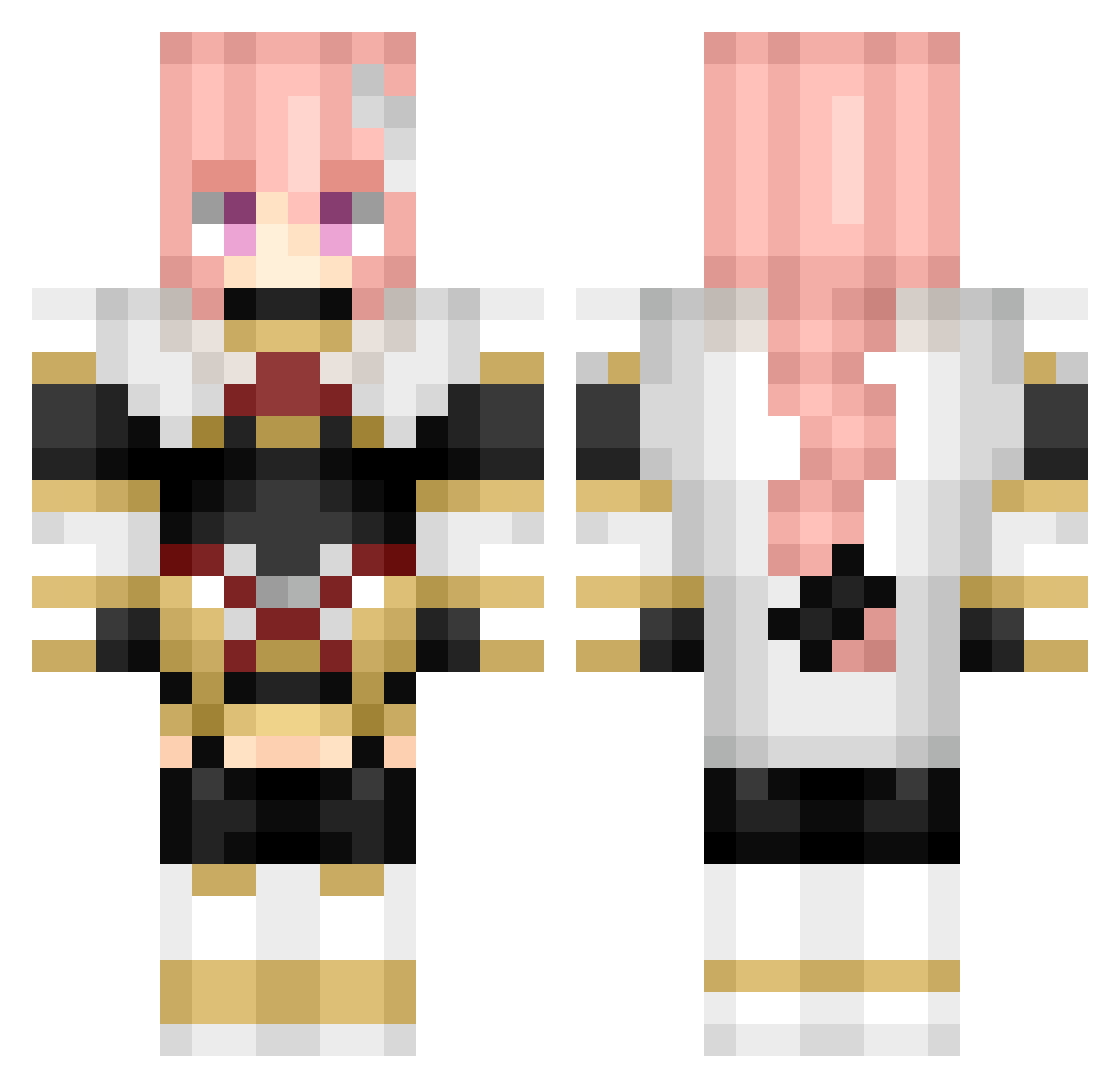 Eclipseexpect Minecraft skin, front and back view