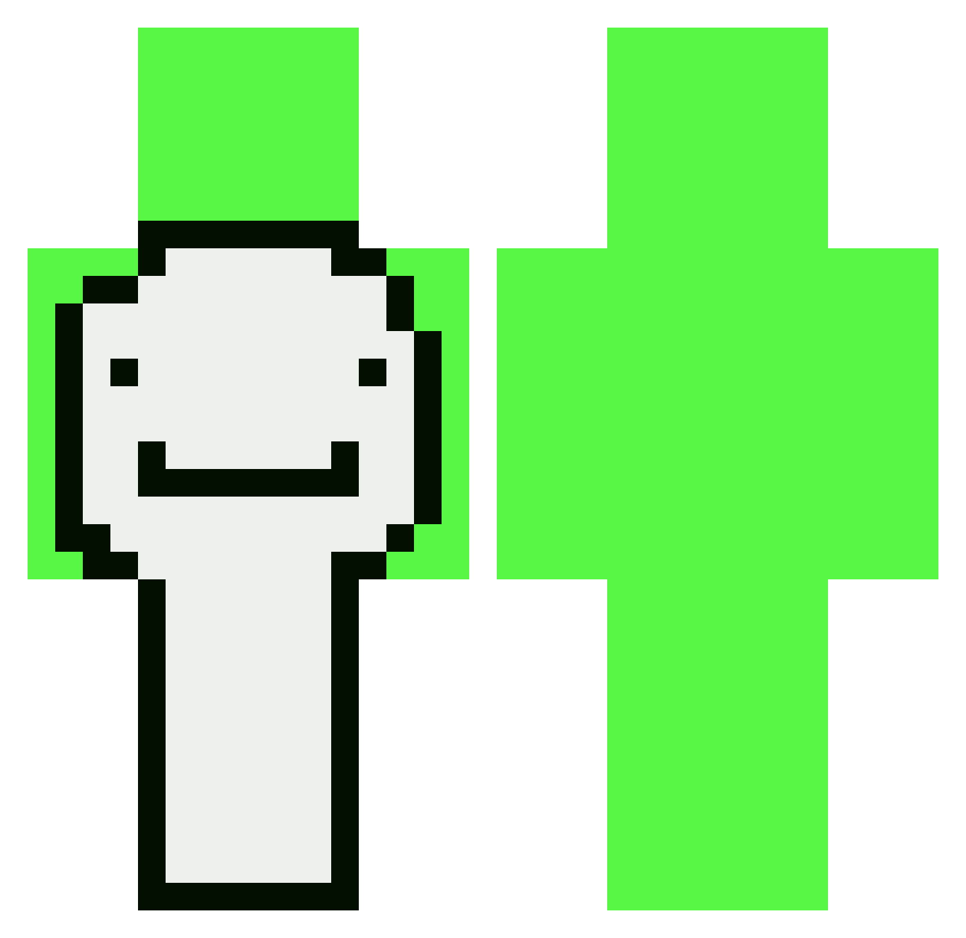 Wiktorius16 Minecraft skin, front and back view