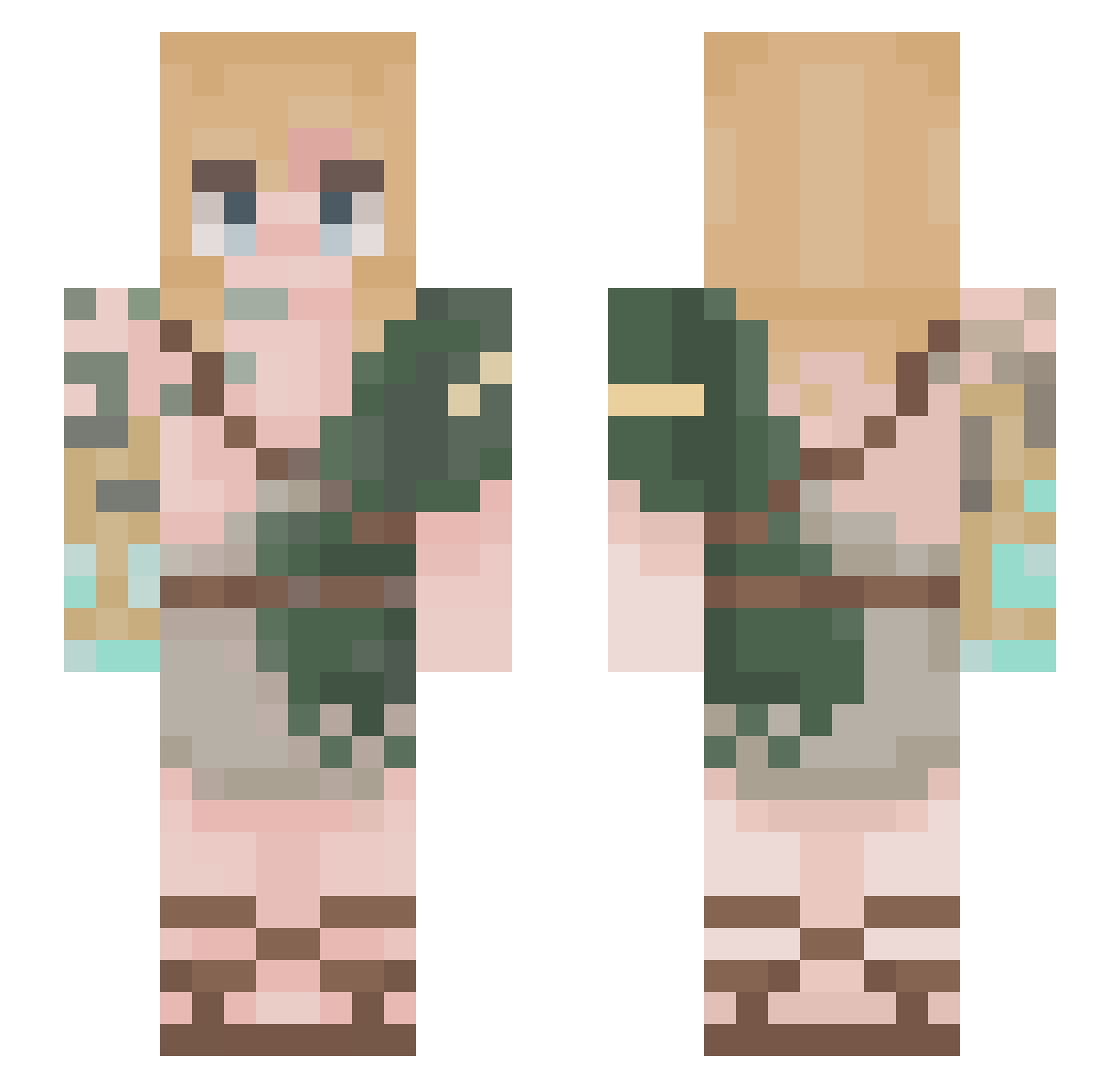 Ville_Valo_lover Minecraft skin, front and back view