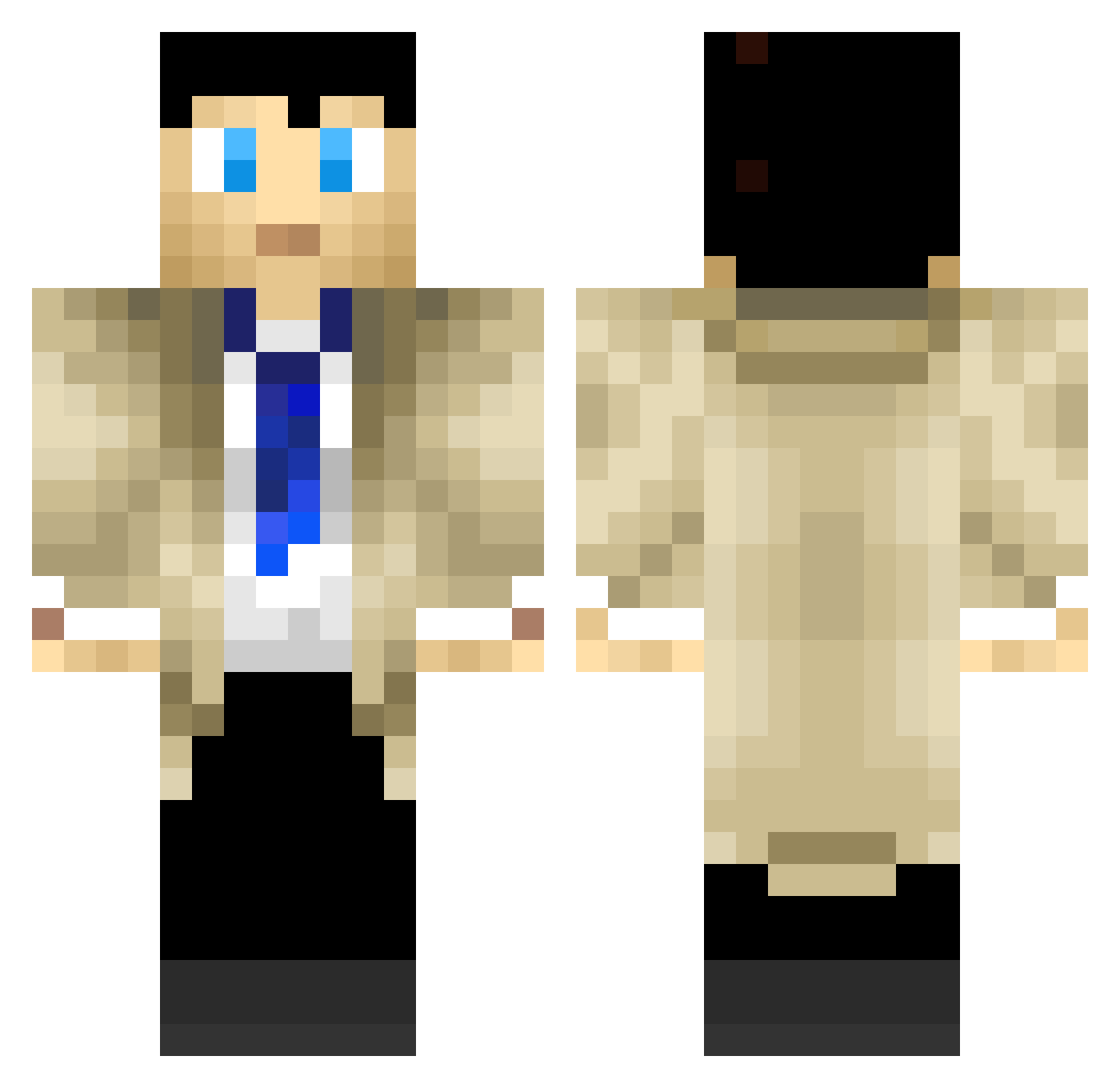 jacob45574 Minecraft skin, front and back view