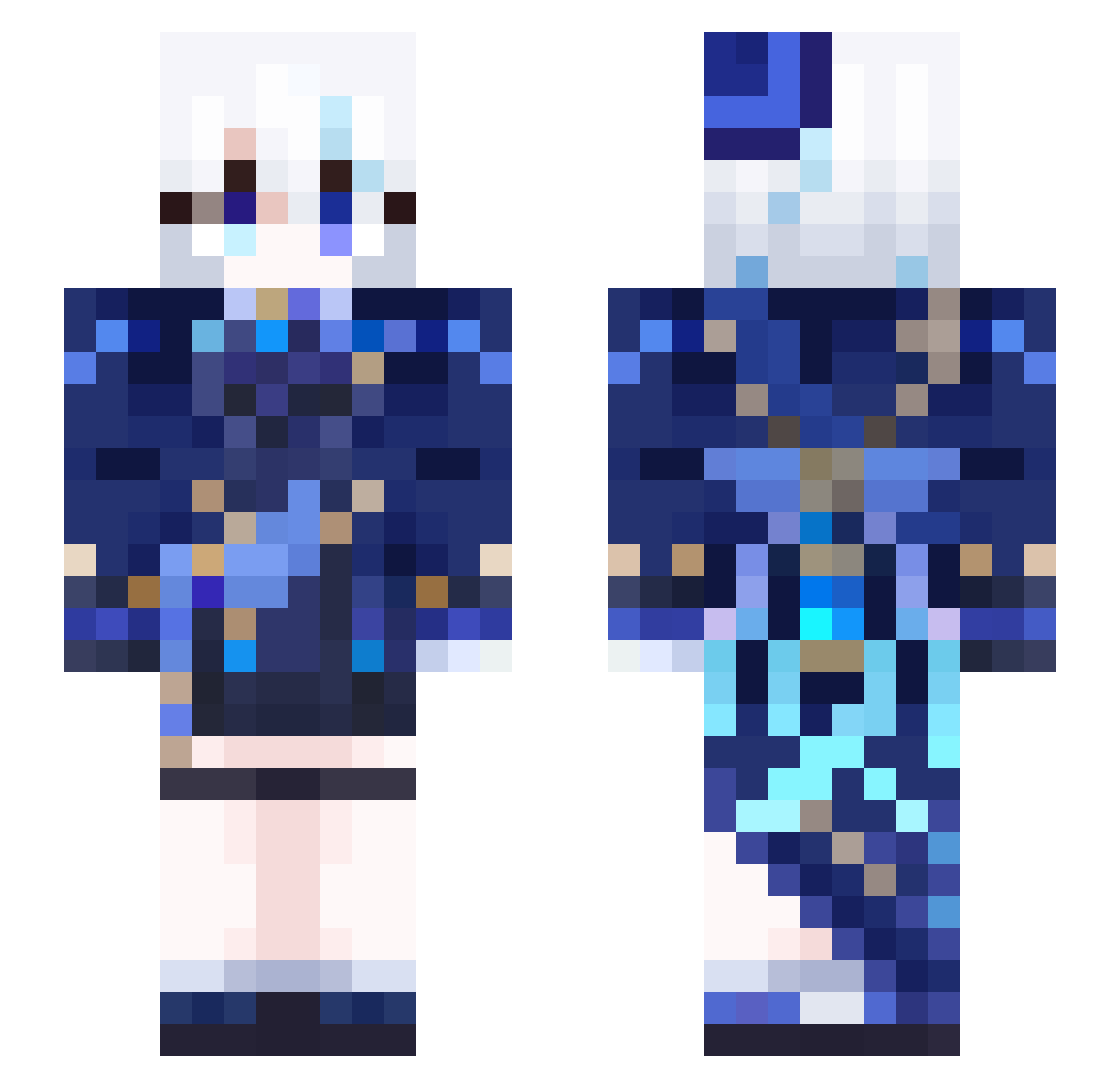 Banknot Minecraft skin, front and back view