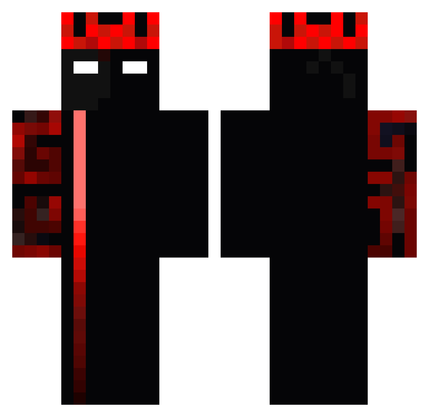 MC_GOD_01 Minecraft skin, front and back view
