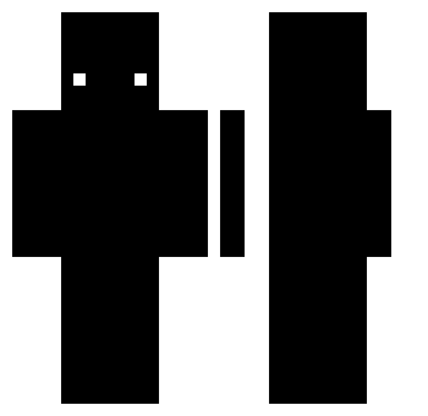 rla1204 Minecraft skin, front and back view