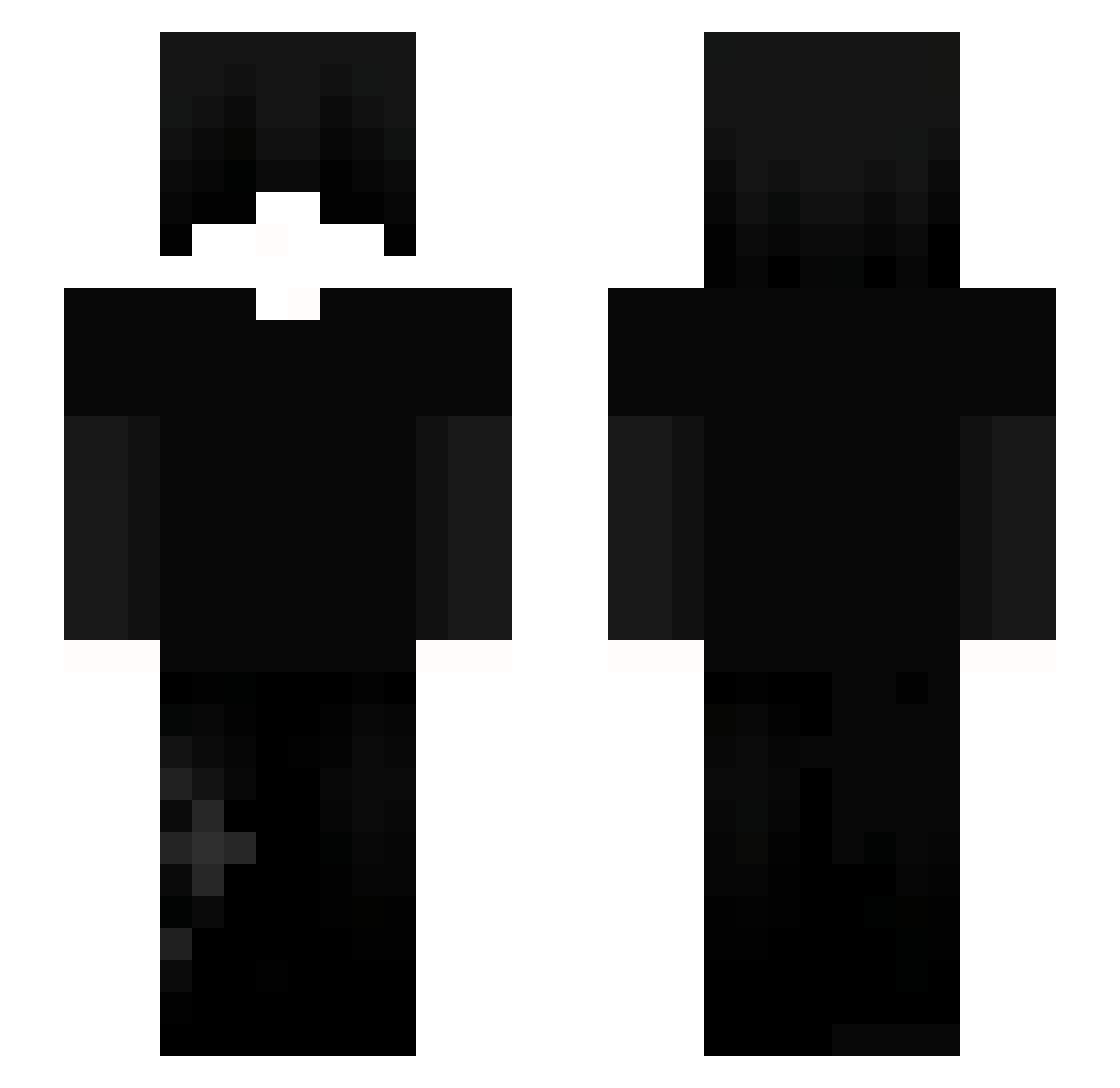 Serek7 Minecraft skin, front and back view