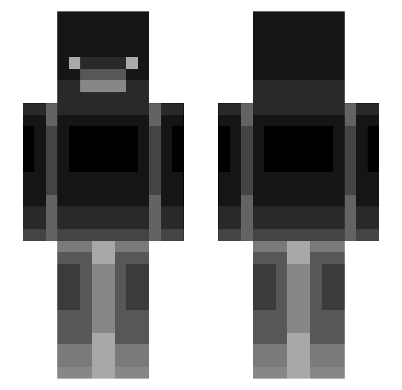 Plerb_ Minecraft skin, front and back view