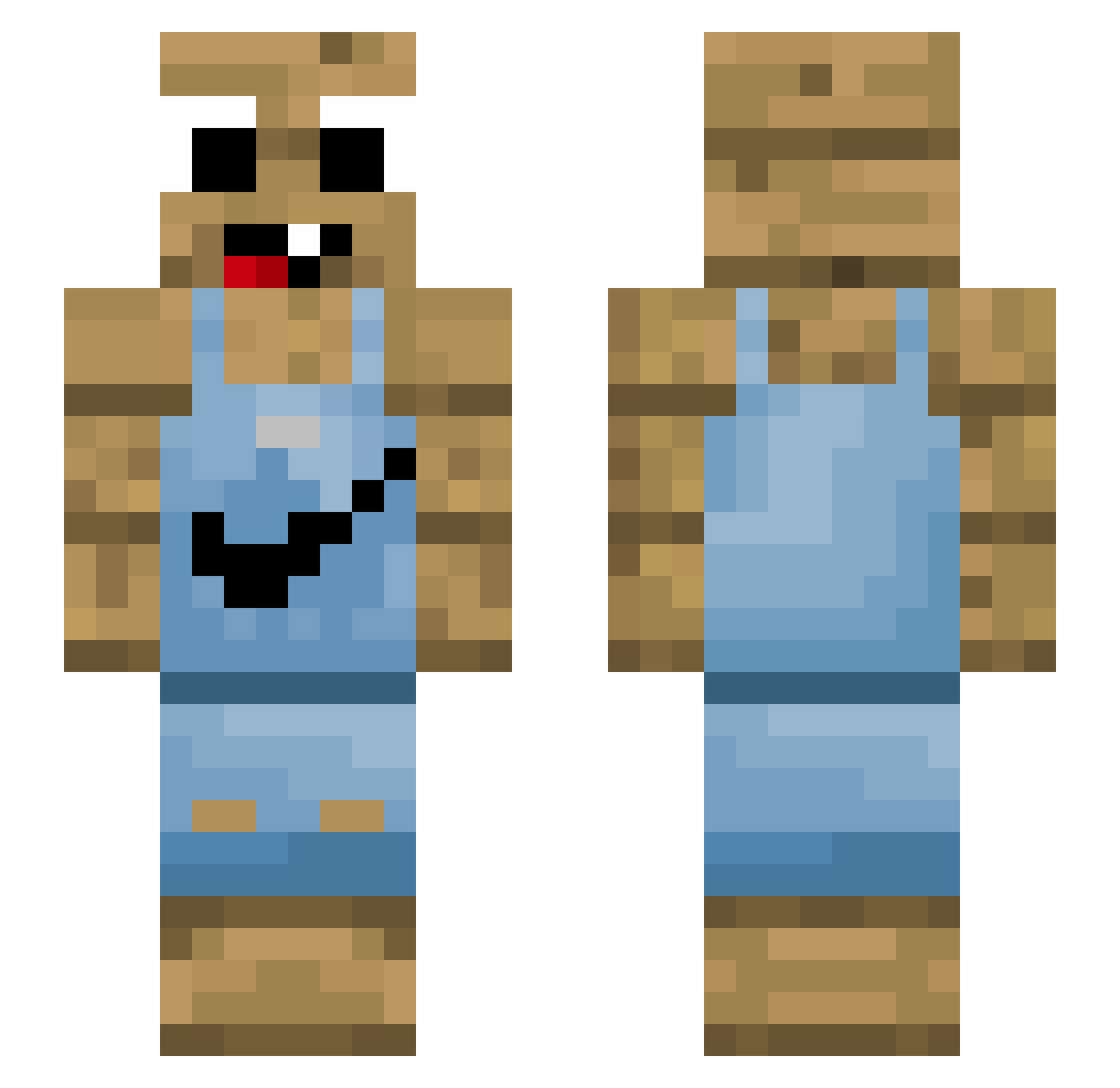 FoRz_ Minecraft skin, front and back view