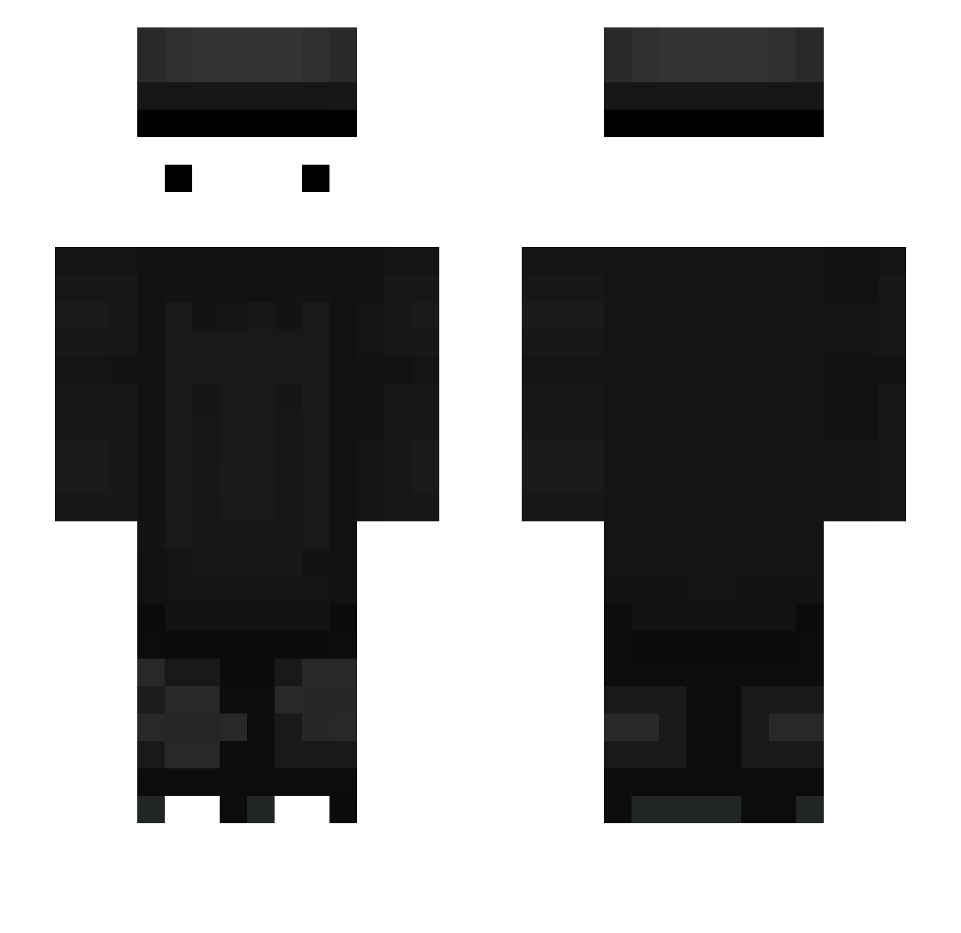 Somethingbad Minecraft skin, front and back view