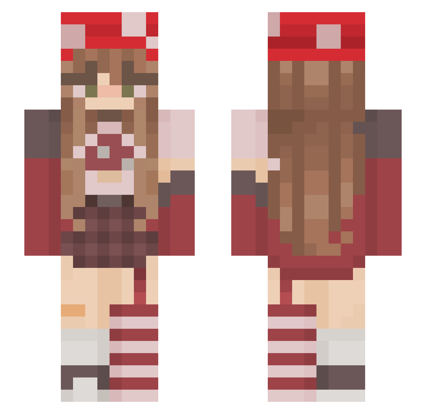 magggieee Minecraft skin, front and back view