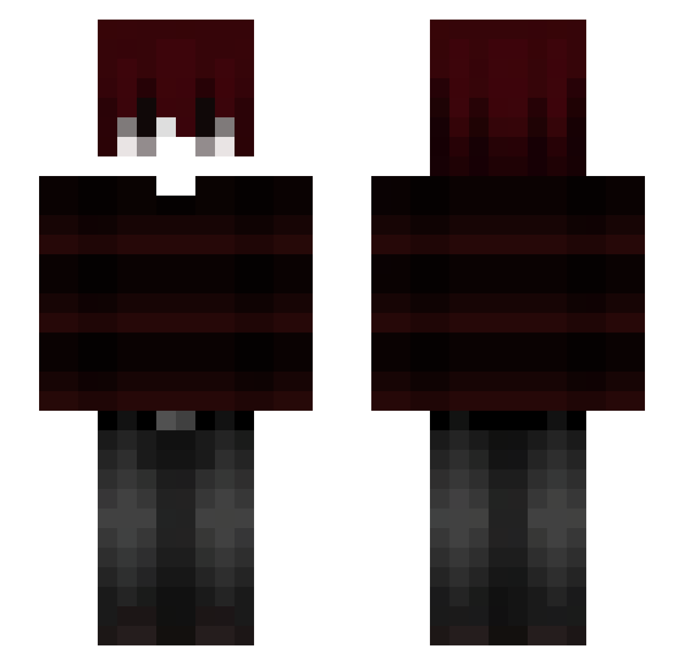 LeanLBP_ Minecraft skin, front and back view