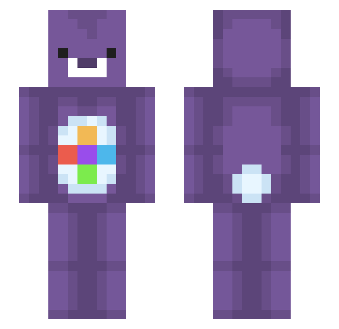 SPORTOWYBOJLER Minecraft skin, front and back view
