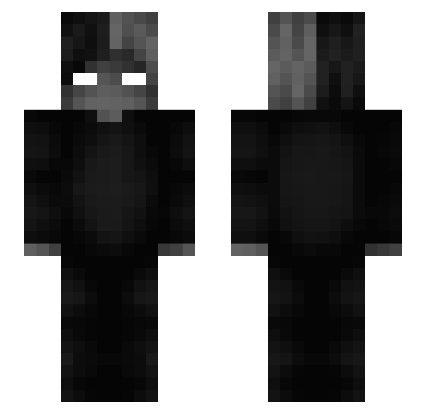 vg19gonzalez Minecraft skin, front and back view