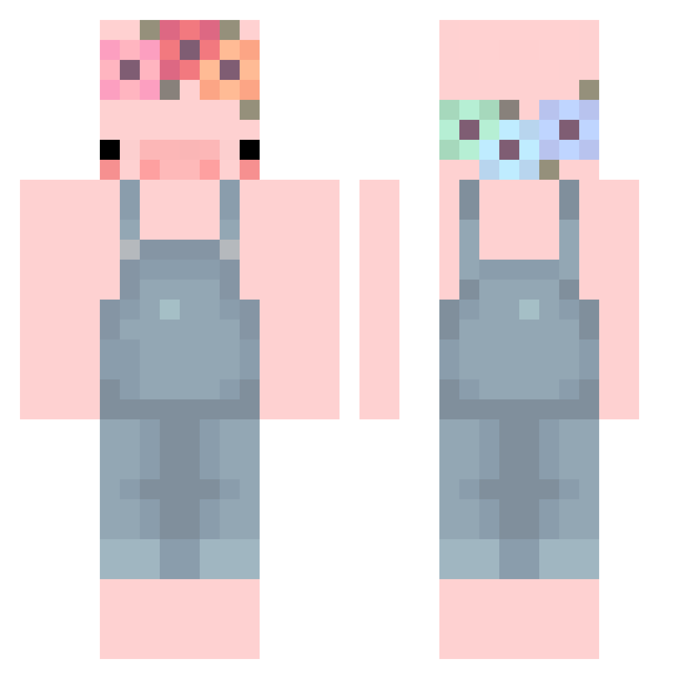 Mariiii_ Minecraft skin, front and back view