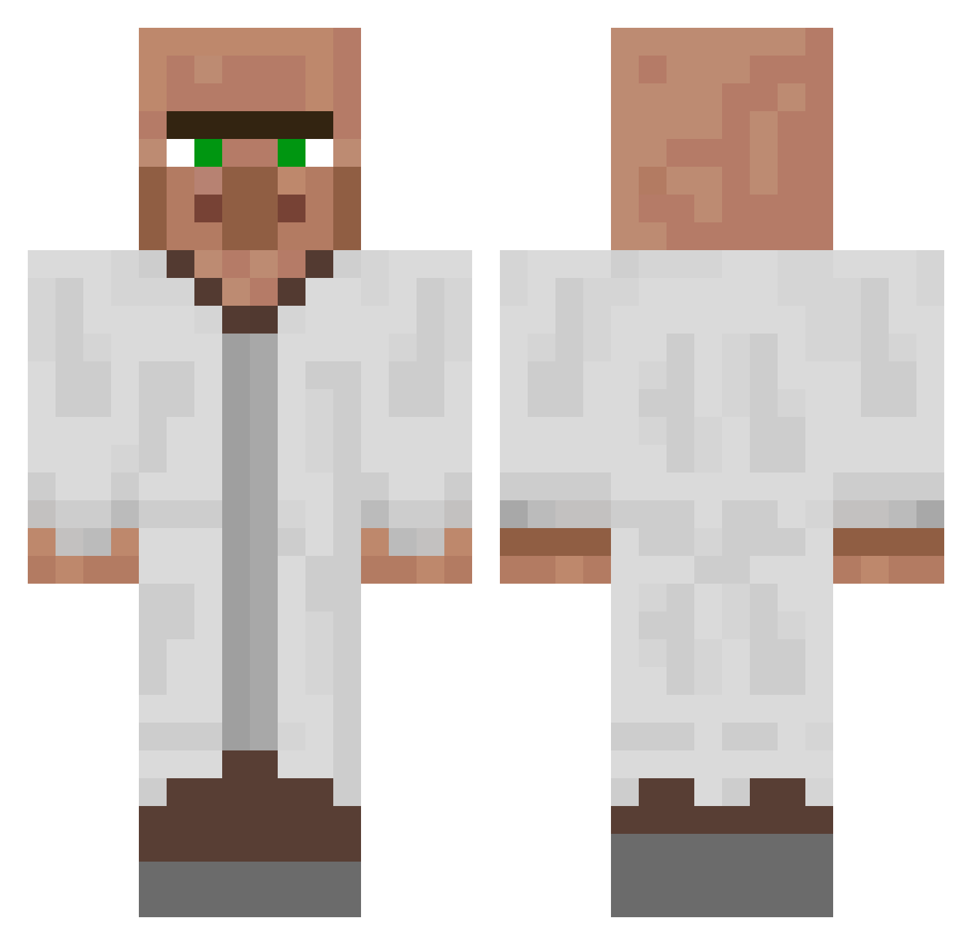 LemLime5 Minecraft skin, front and back view